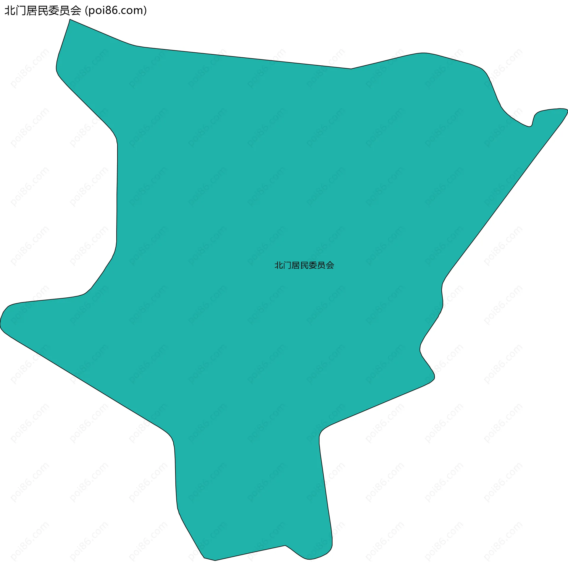 北门居民委员会边界地图