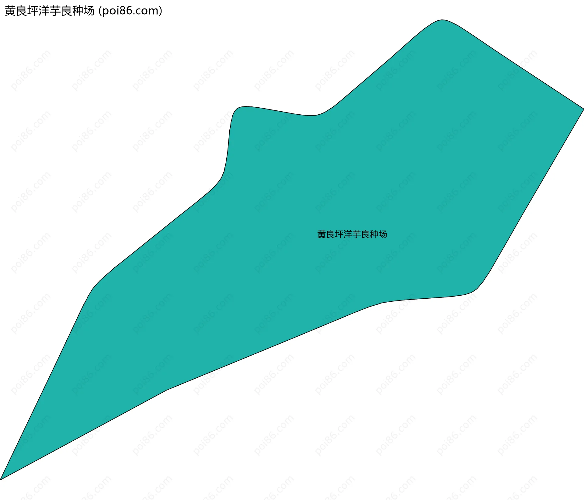 黄良坪洋芋良种场边界地图
