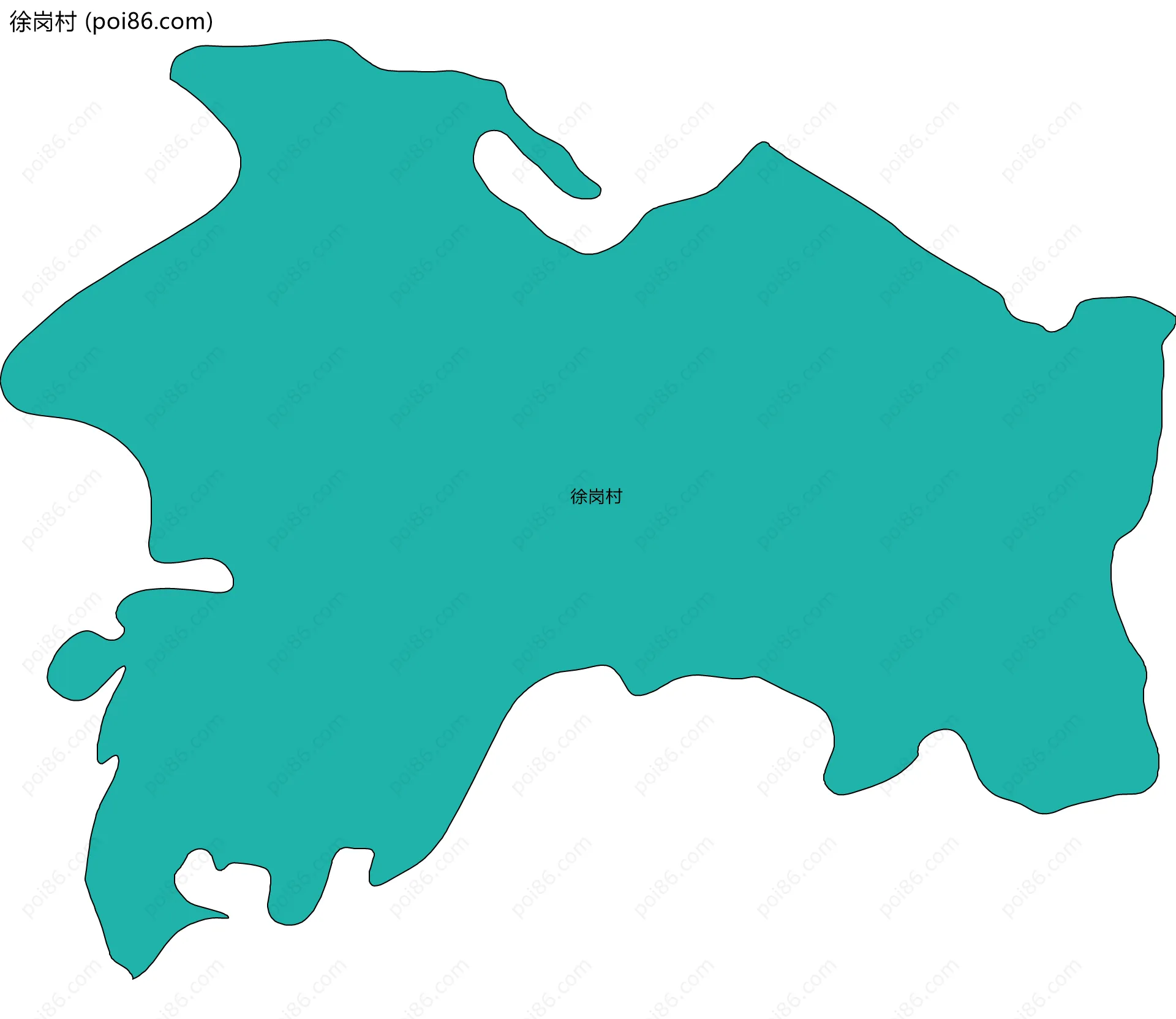 徐岗村边界地图