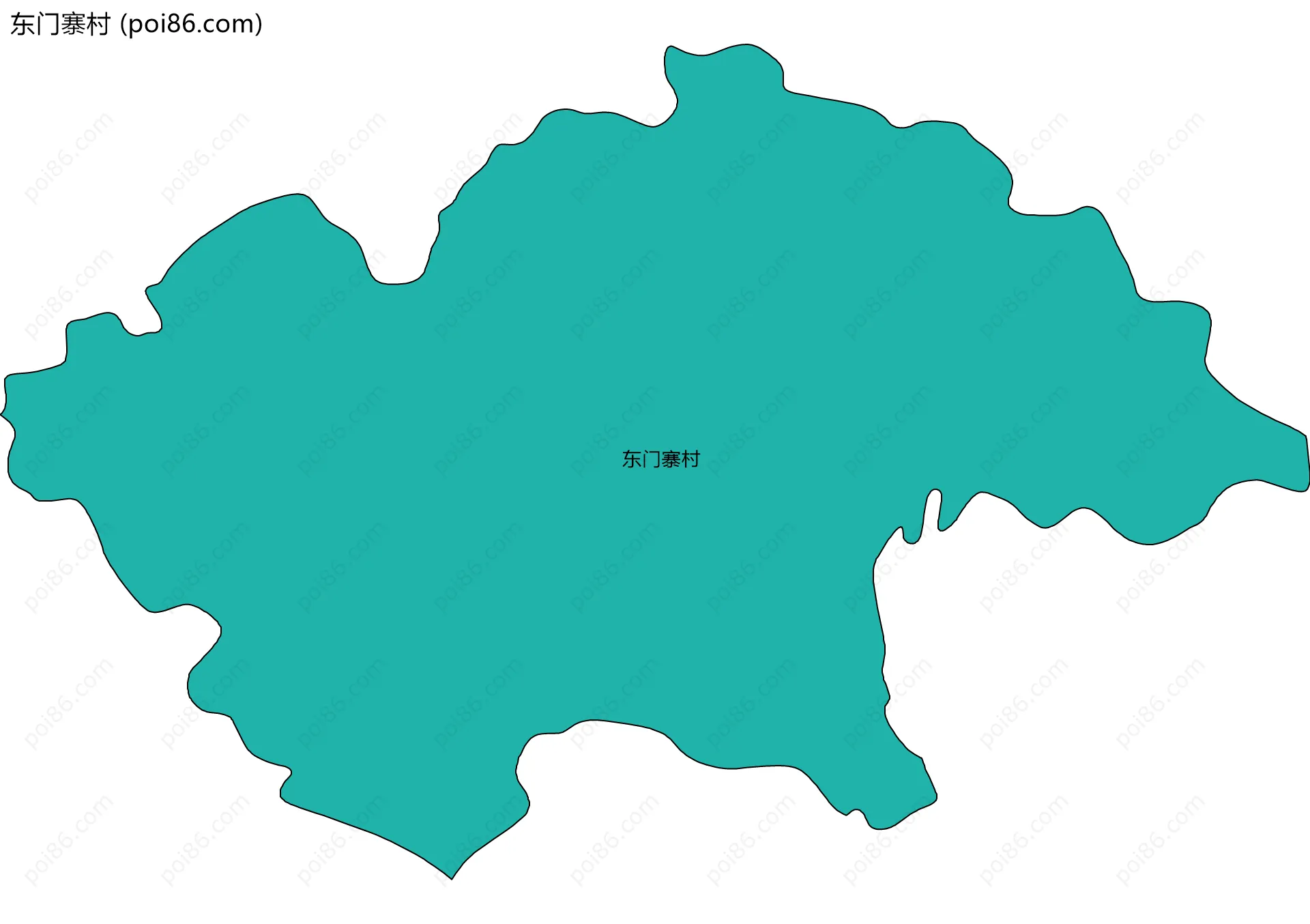 东门寨村边界地图