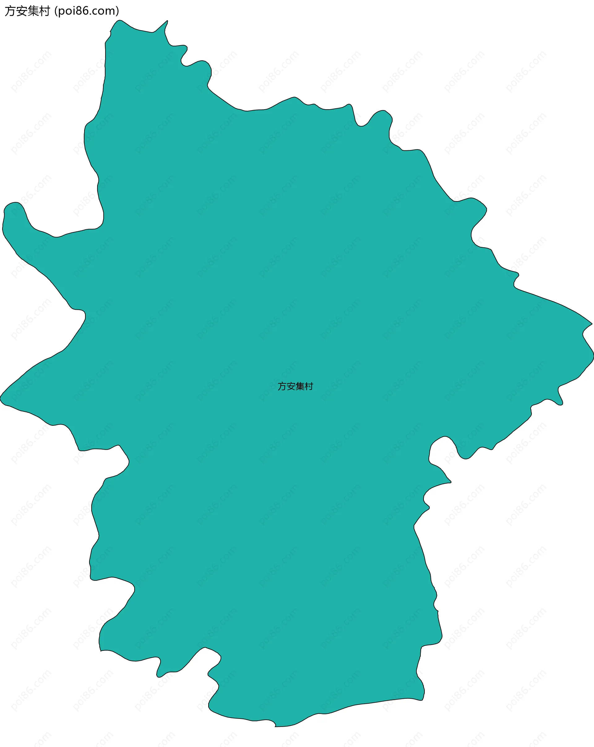 方安集村边界地图