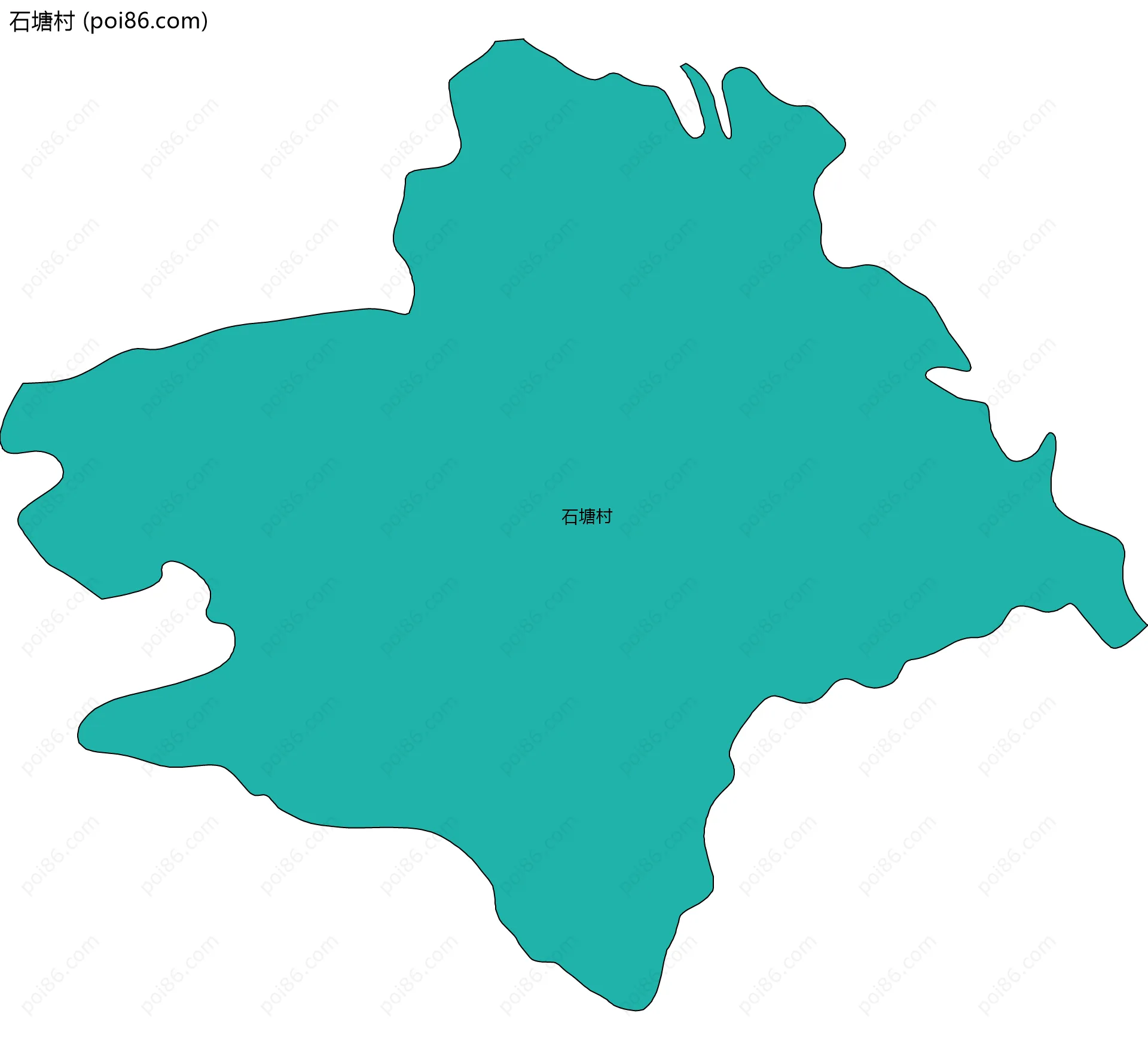 石塘村边界地图