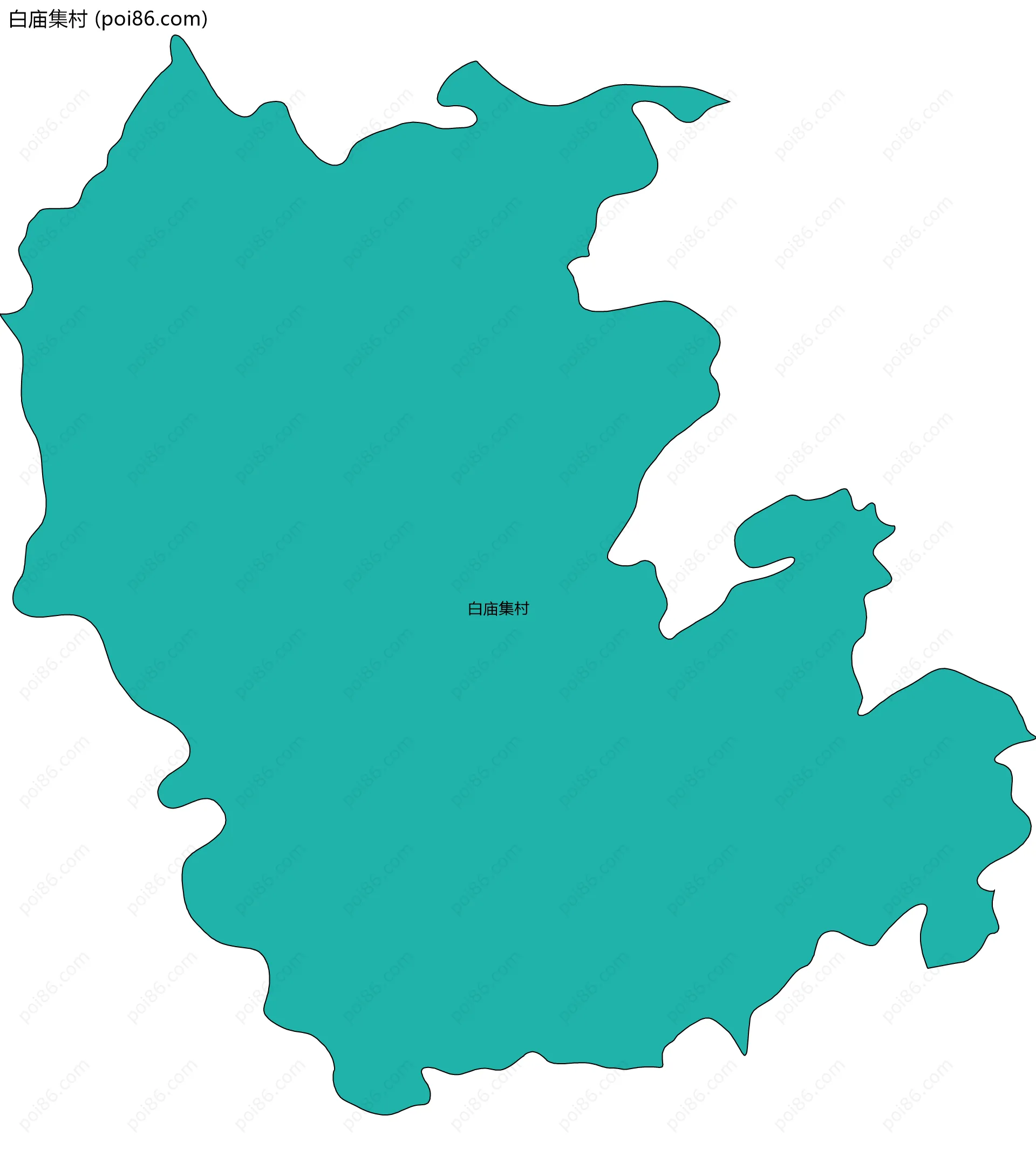 白庙集村边界地图