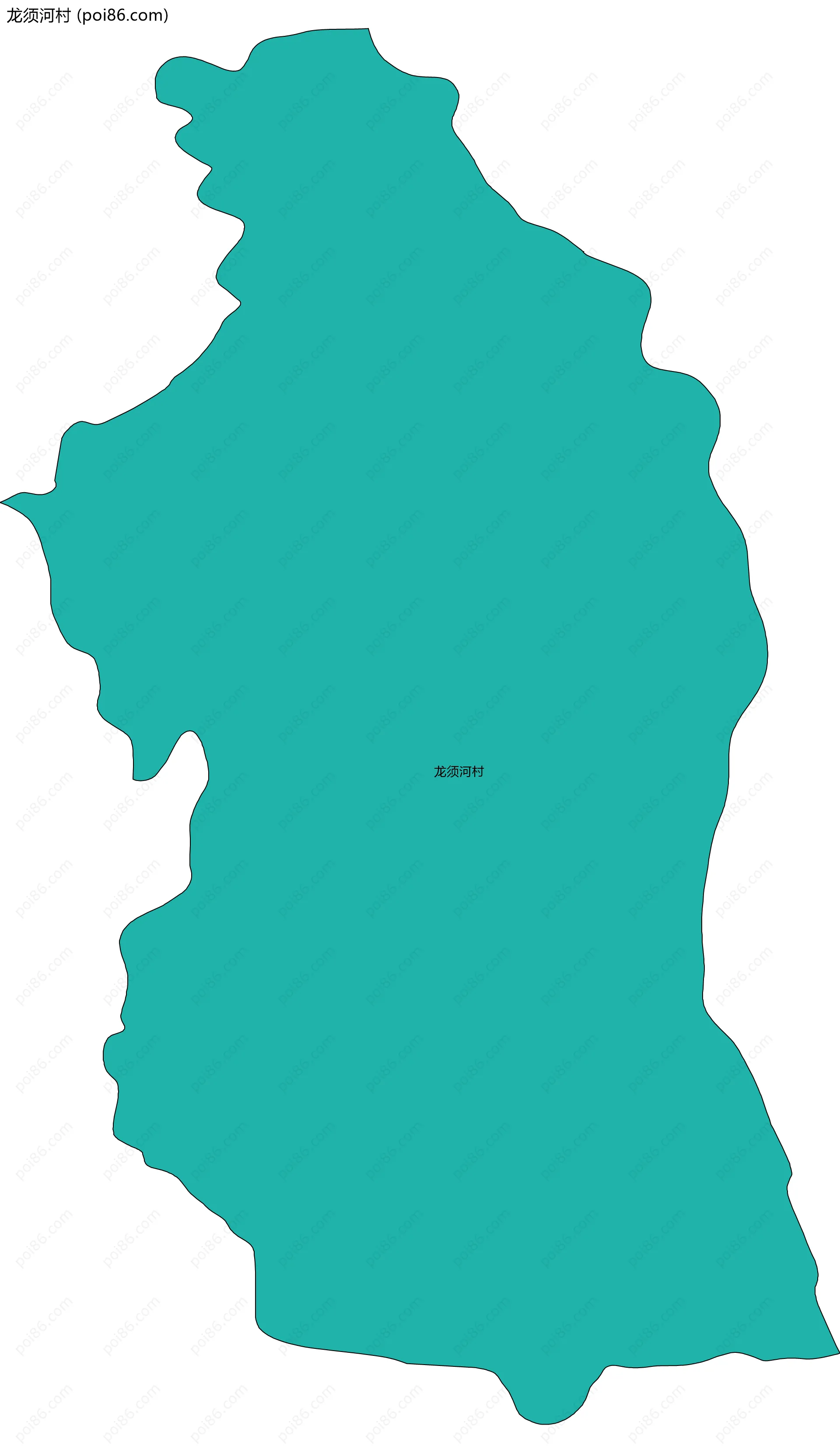 龙须河村边界地图