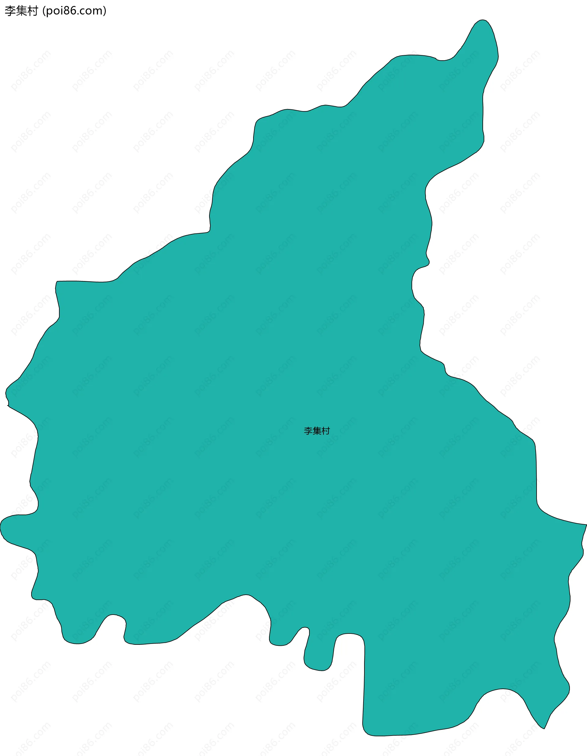 李集村边界地图