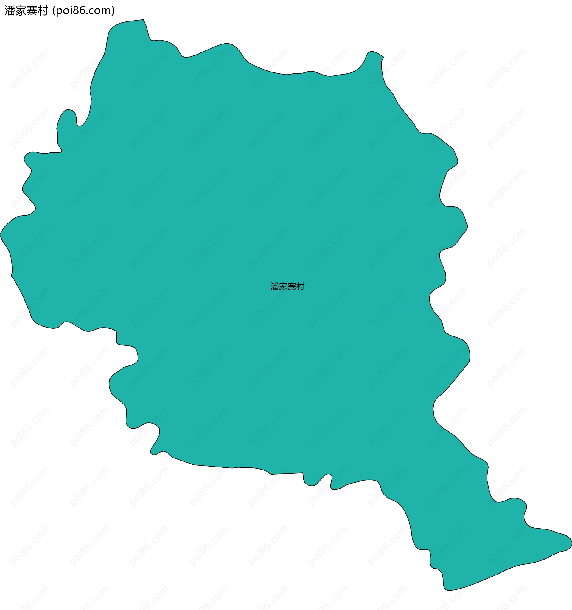 潘家寨村边界地图