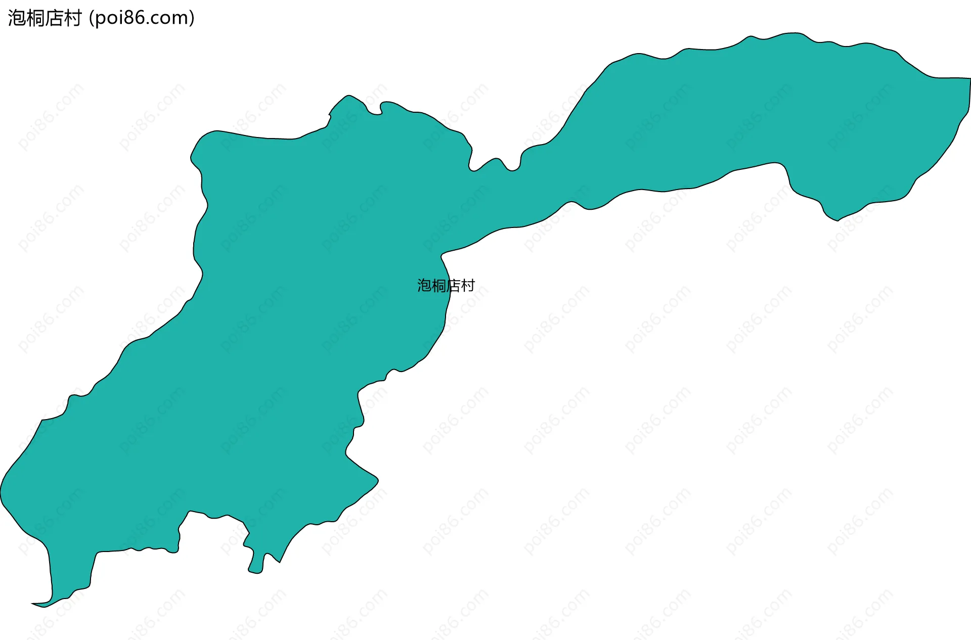 泡桐店村边界地图