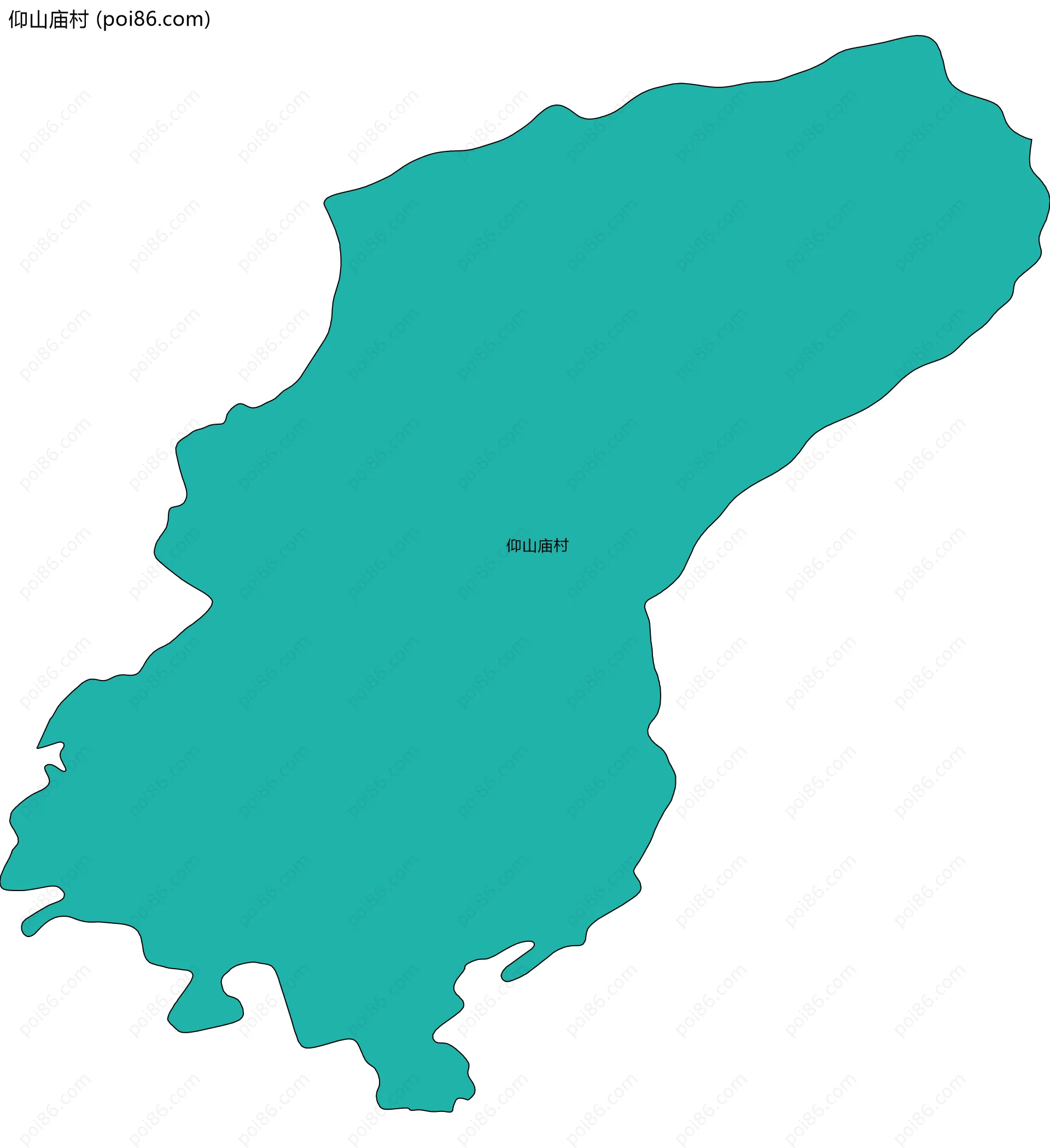 仰山庙村边界地图