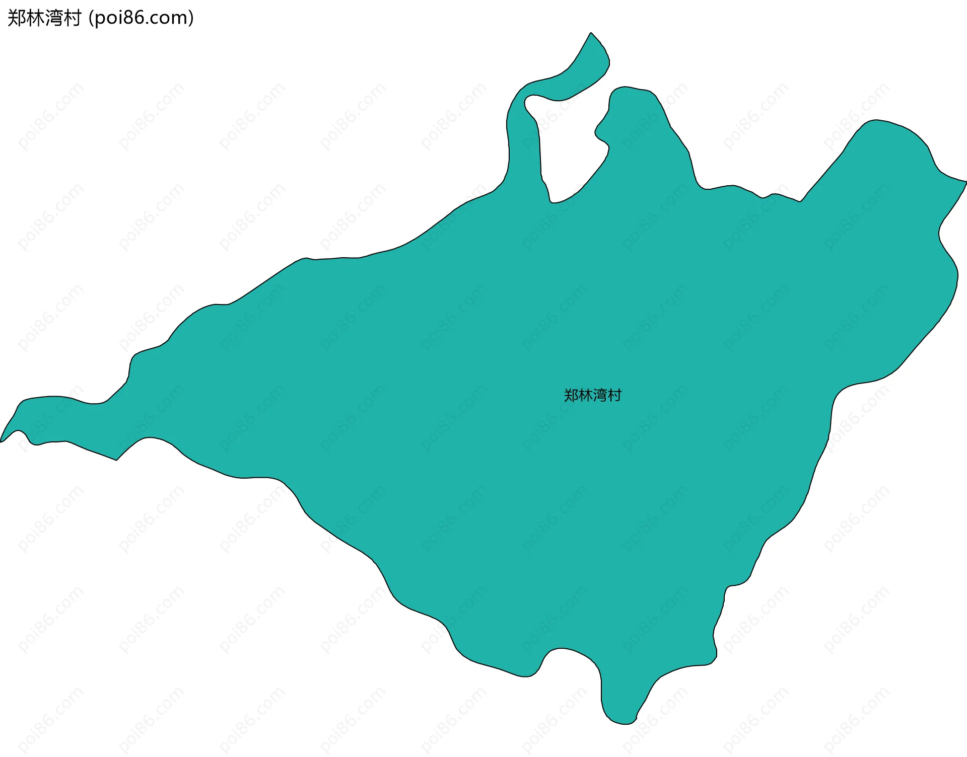 郑林湾村边界地图