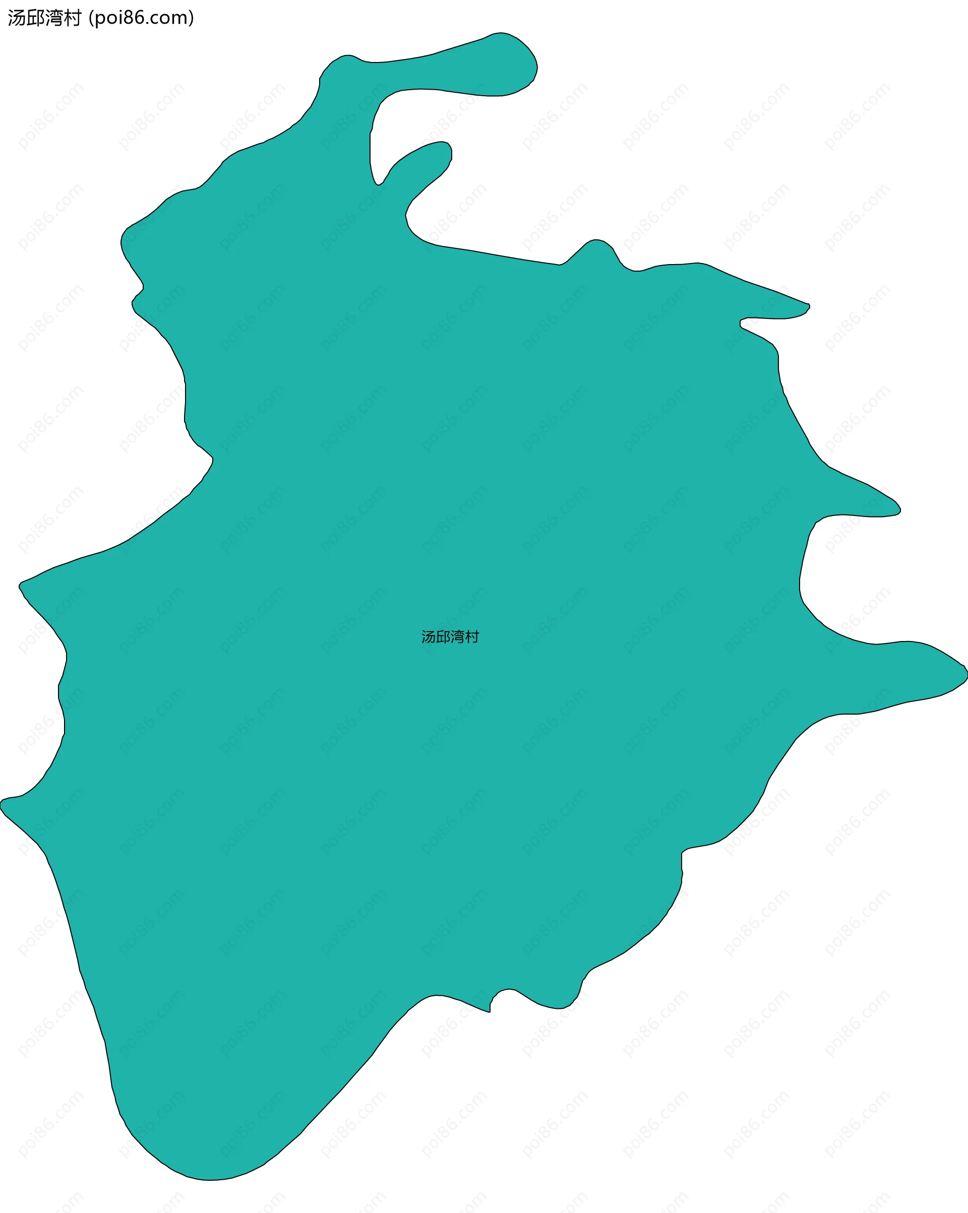 汤邱湾村边界地图