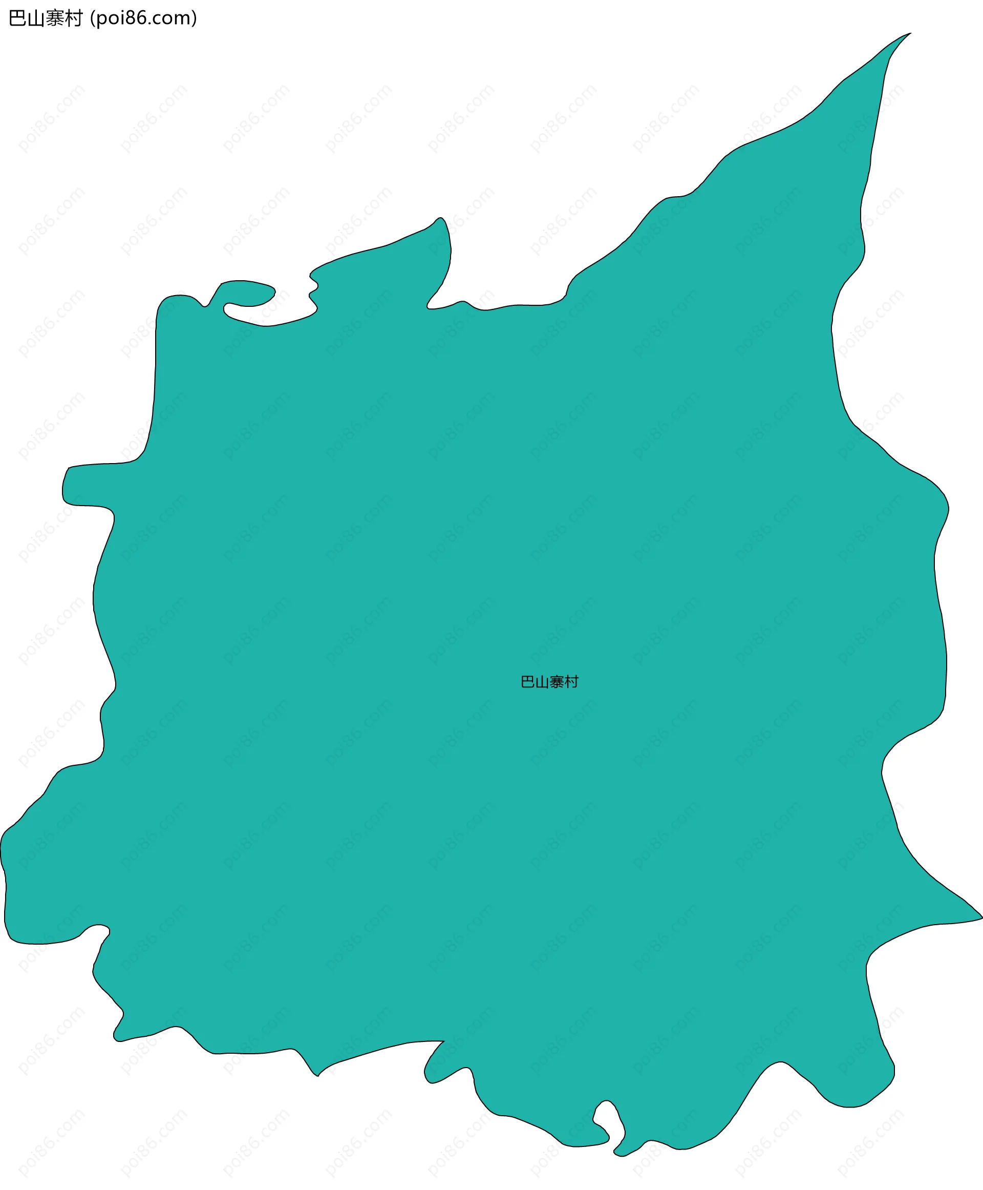 巴山寨村边界地图