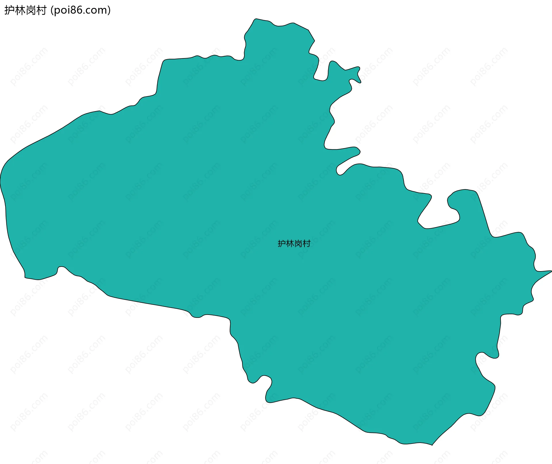 护林岗村边界地图