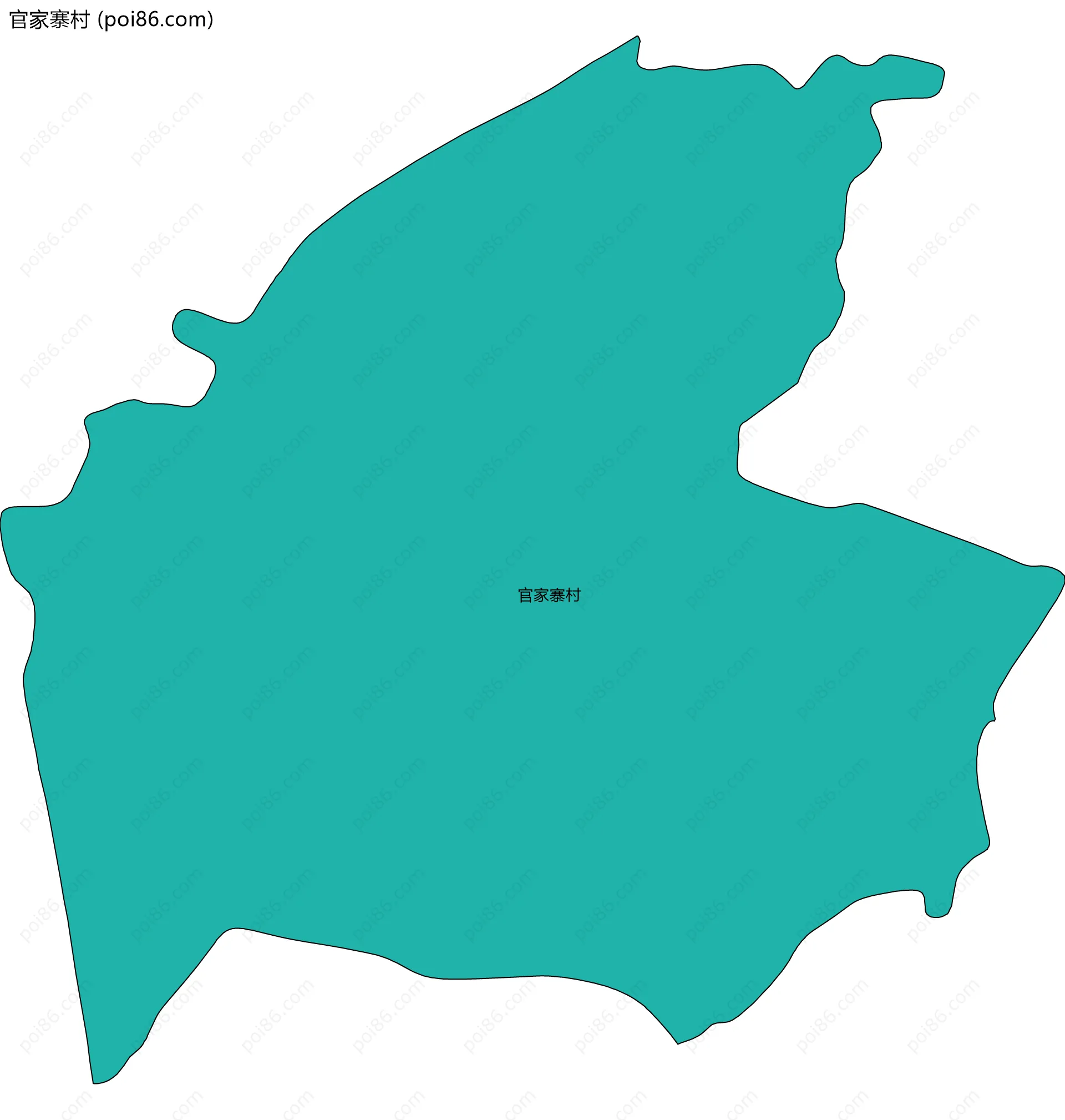 官家寨村边界地图