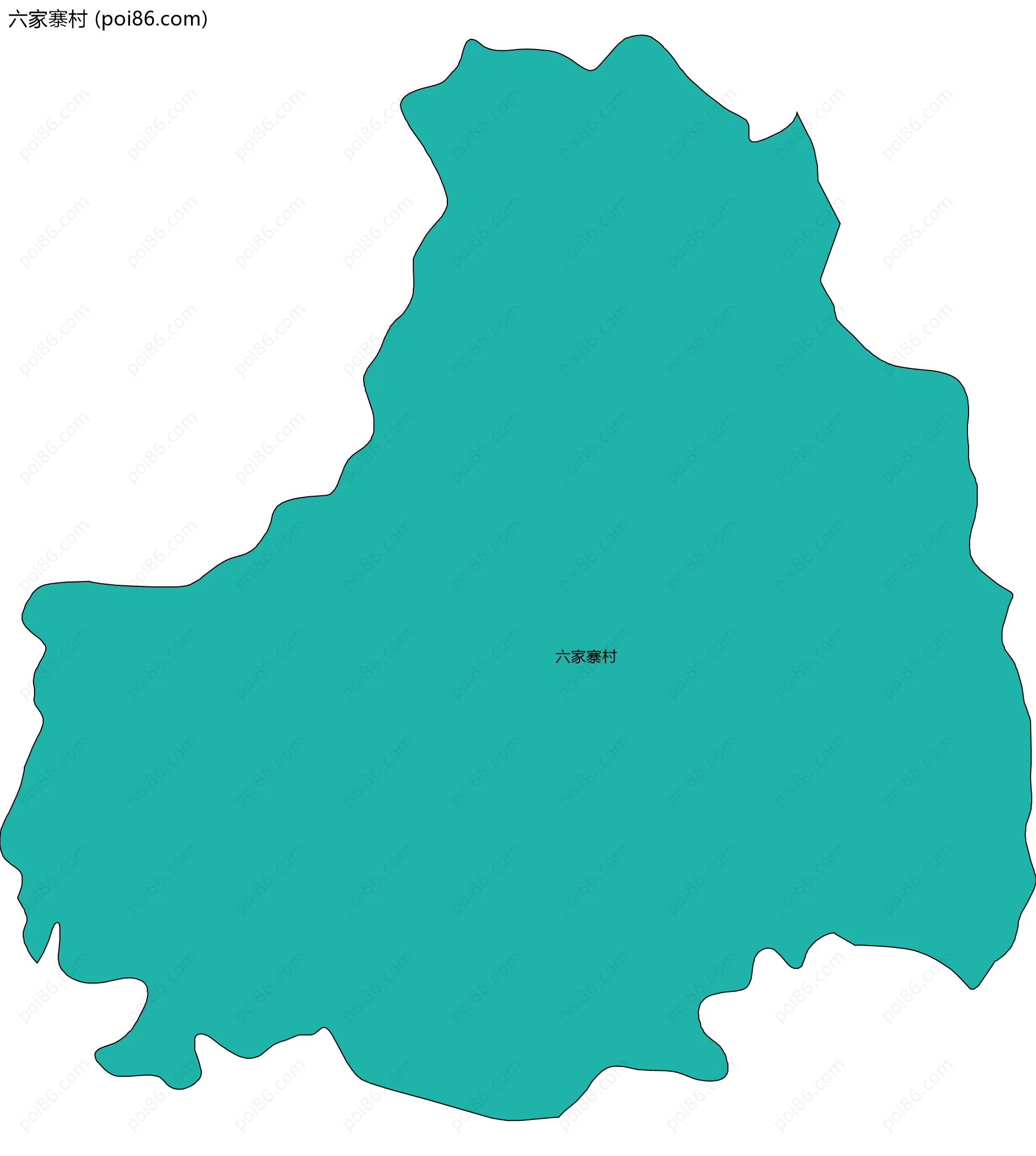 六家寨村边界地图