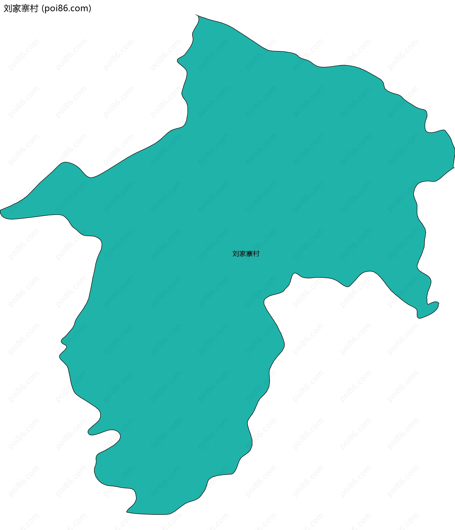 刘家寨村边界地图