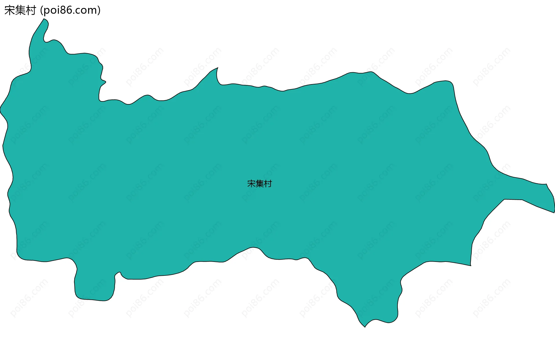 宋集村边界地图