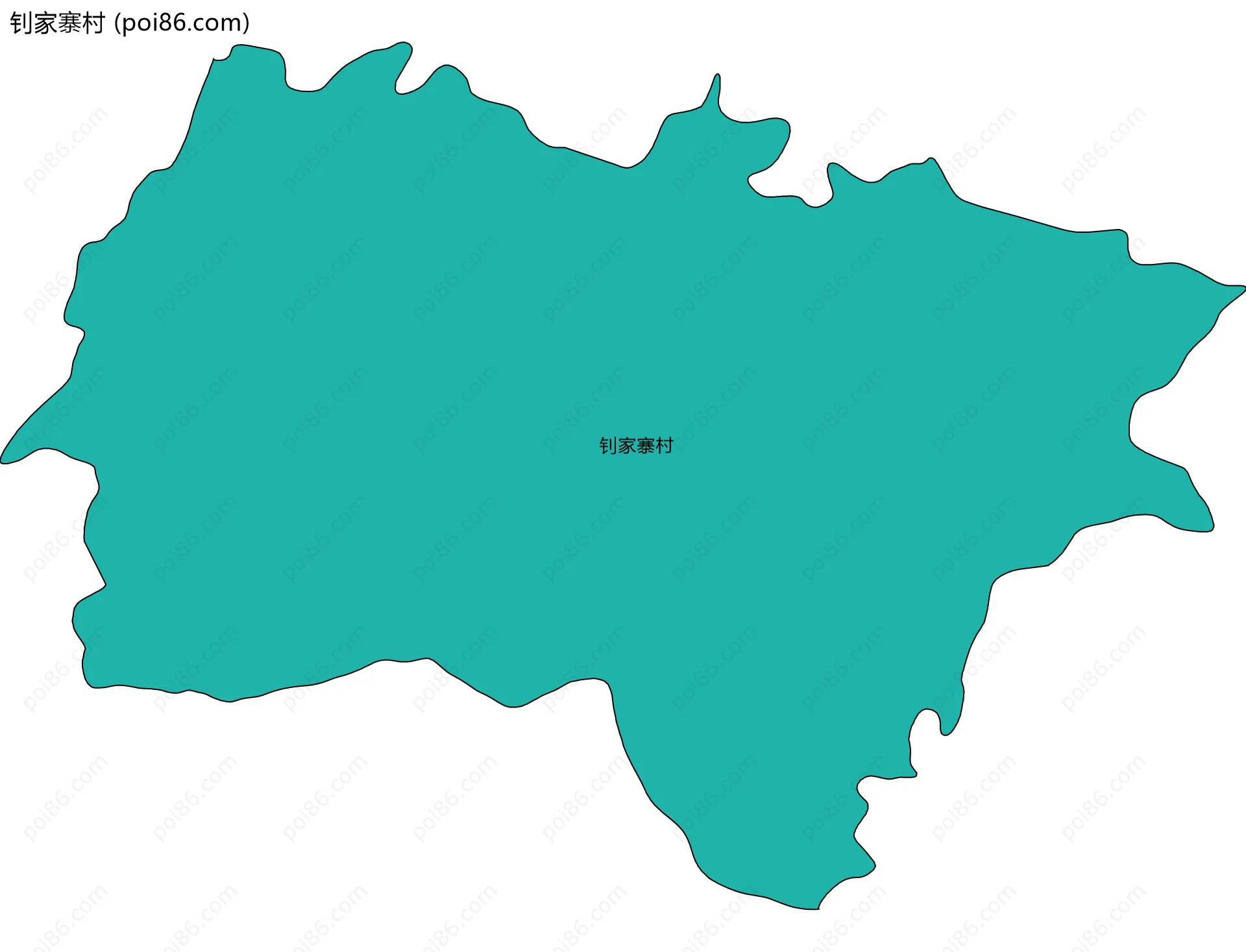 钊家寨村边界地图