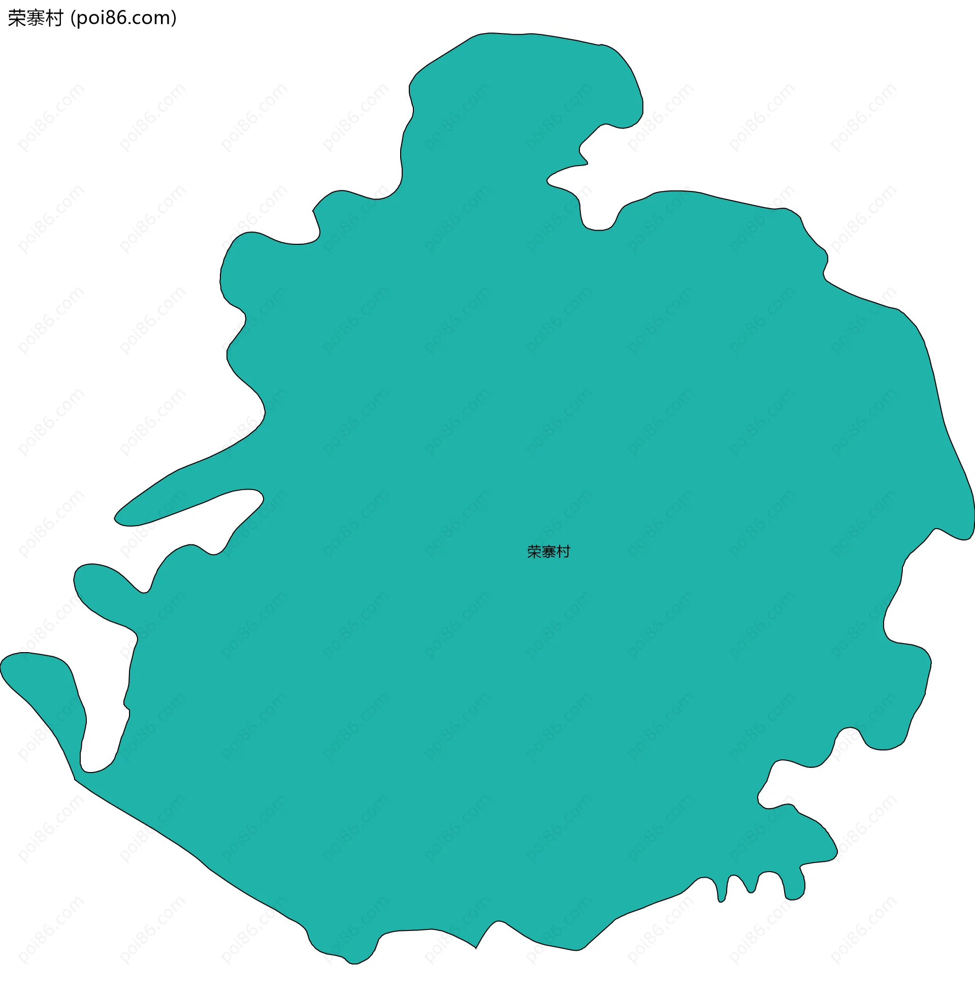 荣寨村边界地图