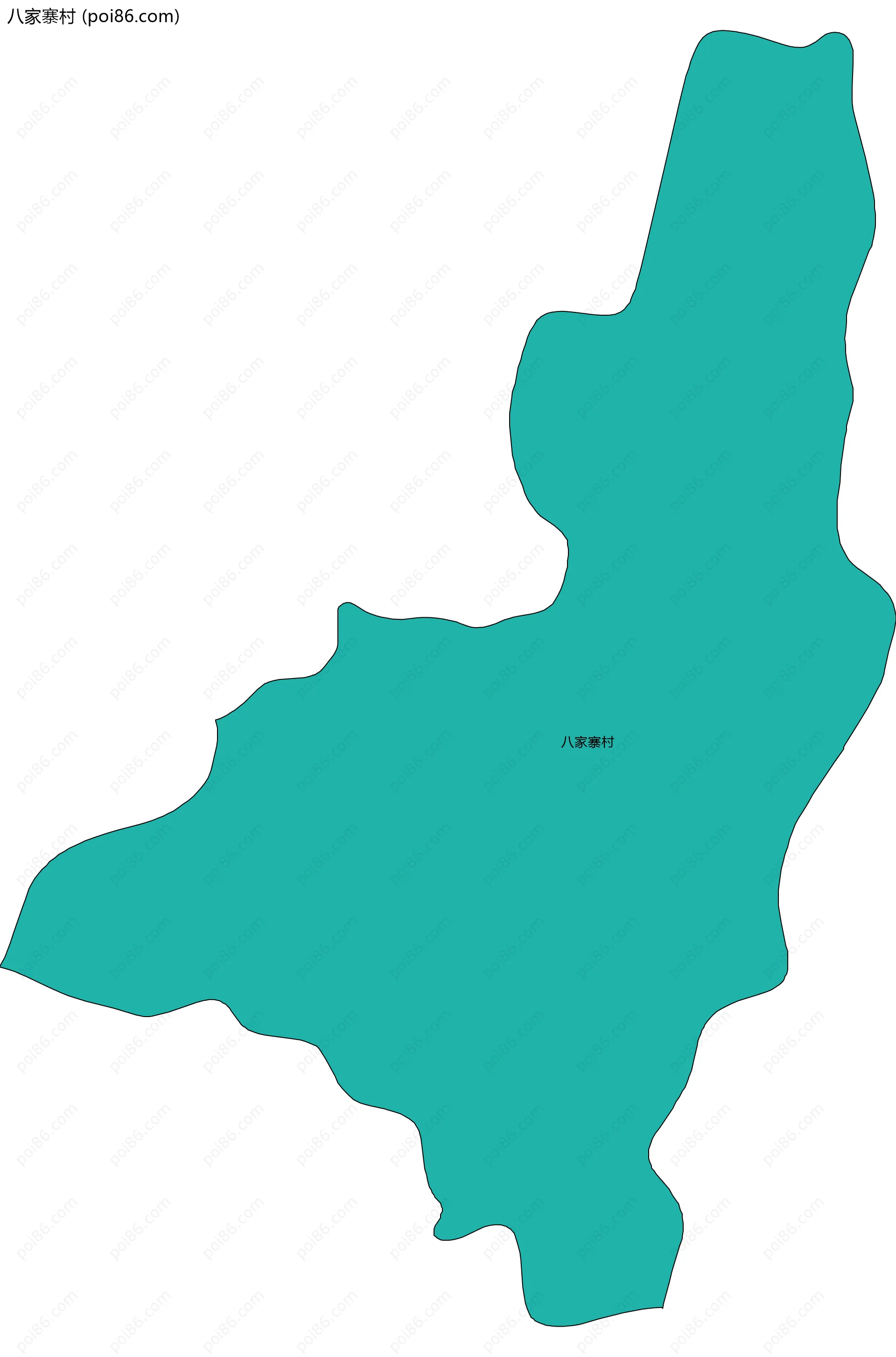 八家寨村边界地图