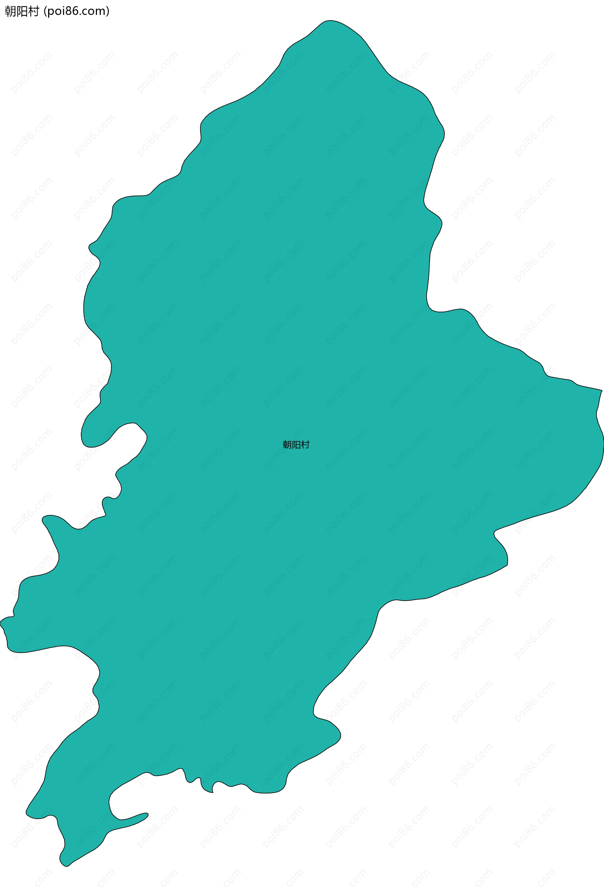 朝阳村边界地图