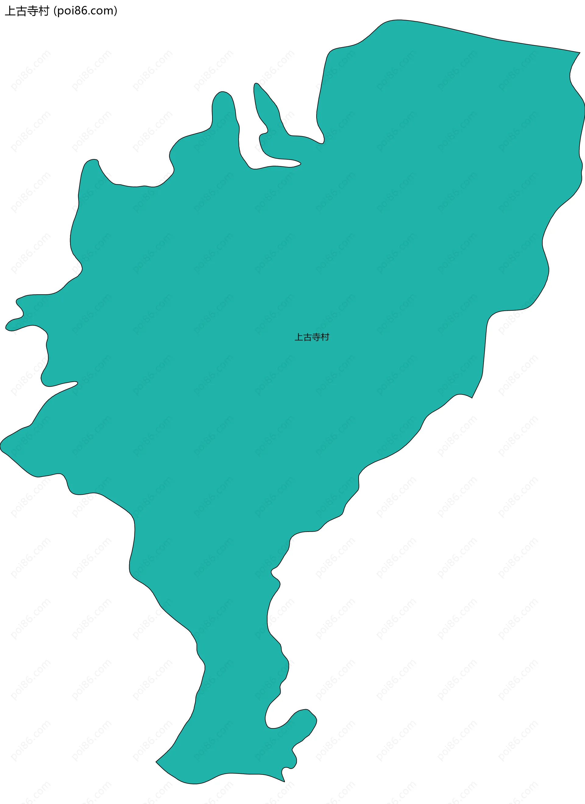 上古寺村边界地图