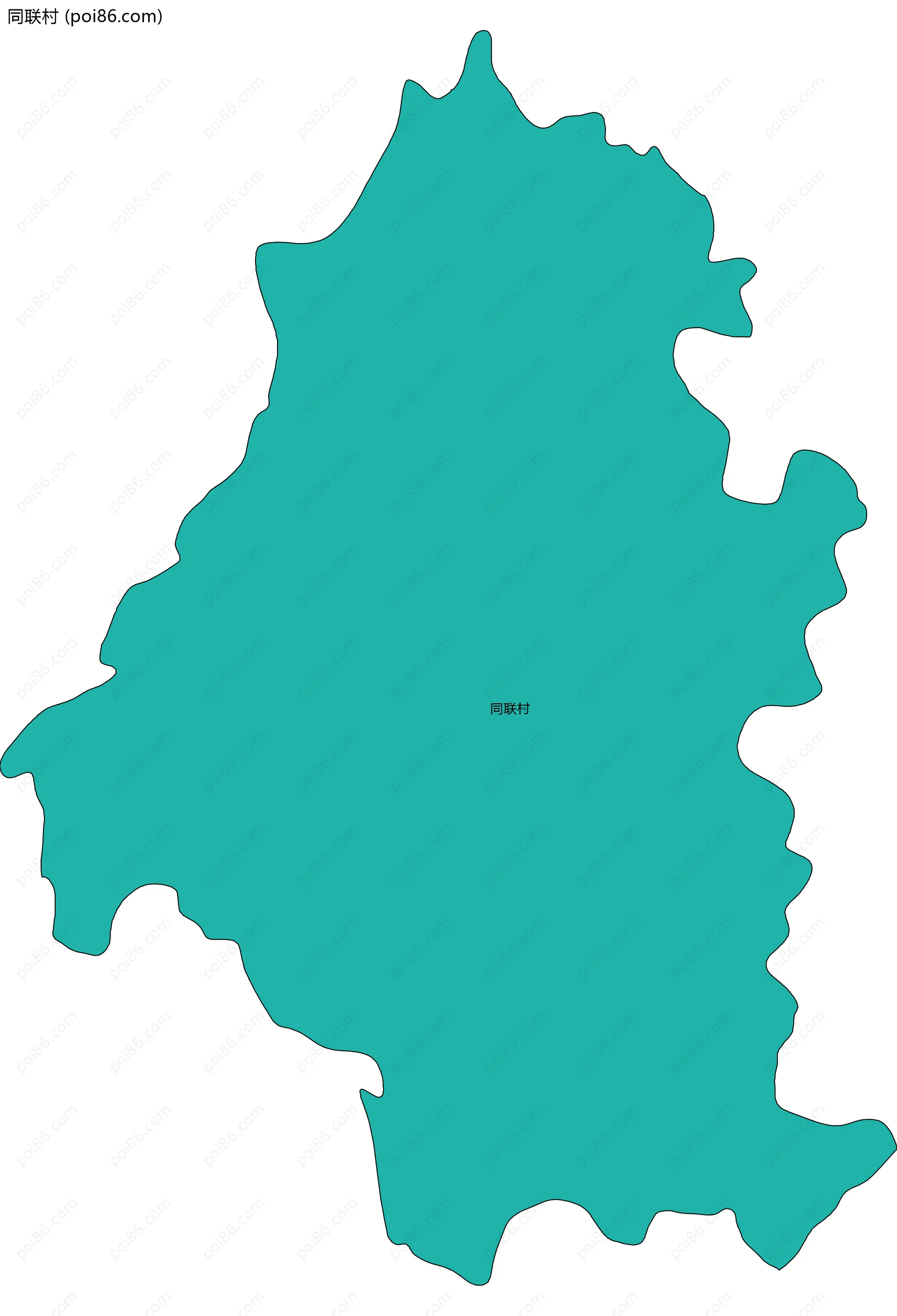 同联村边界地图