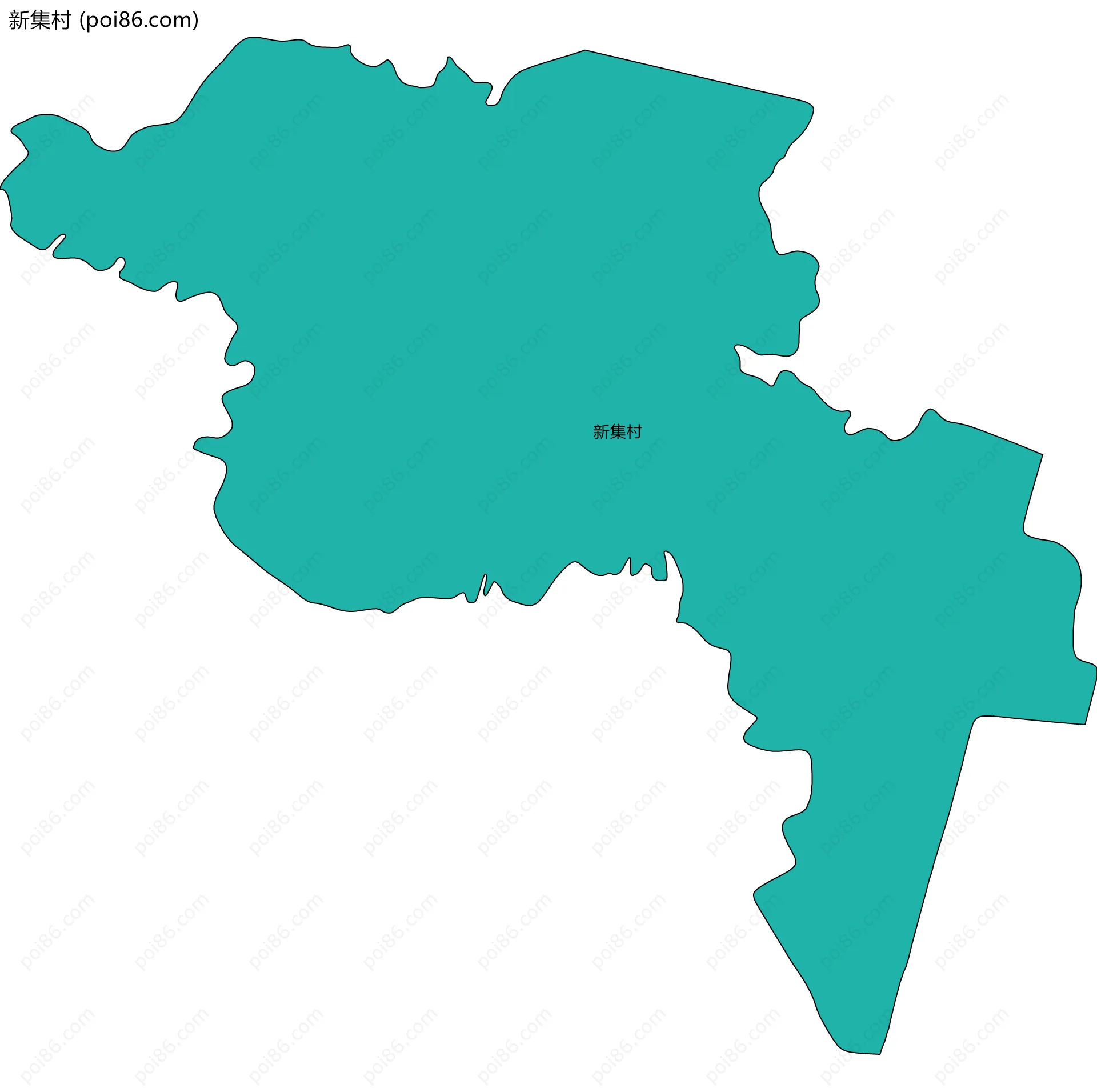 新集村边界地图