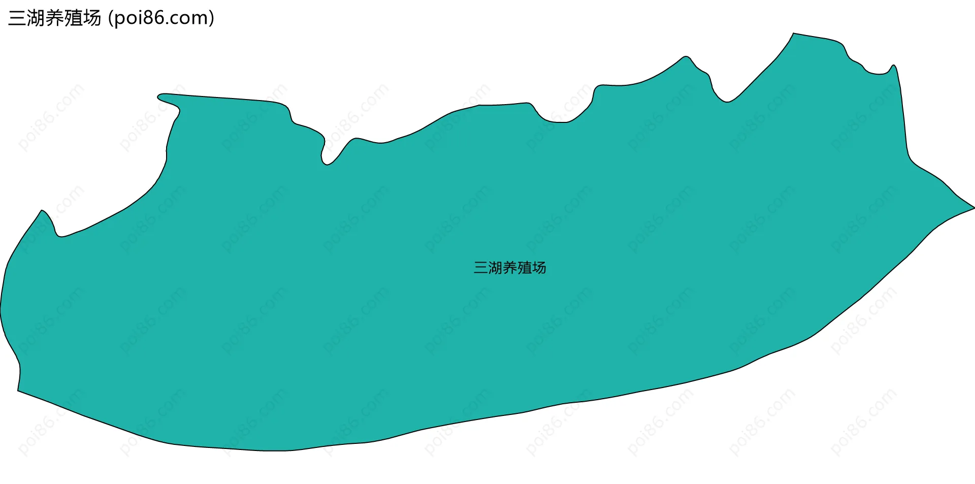 三湖养殖场边界地图