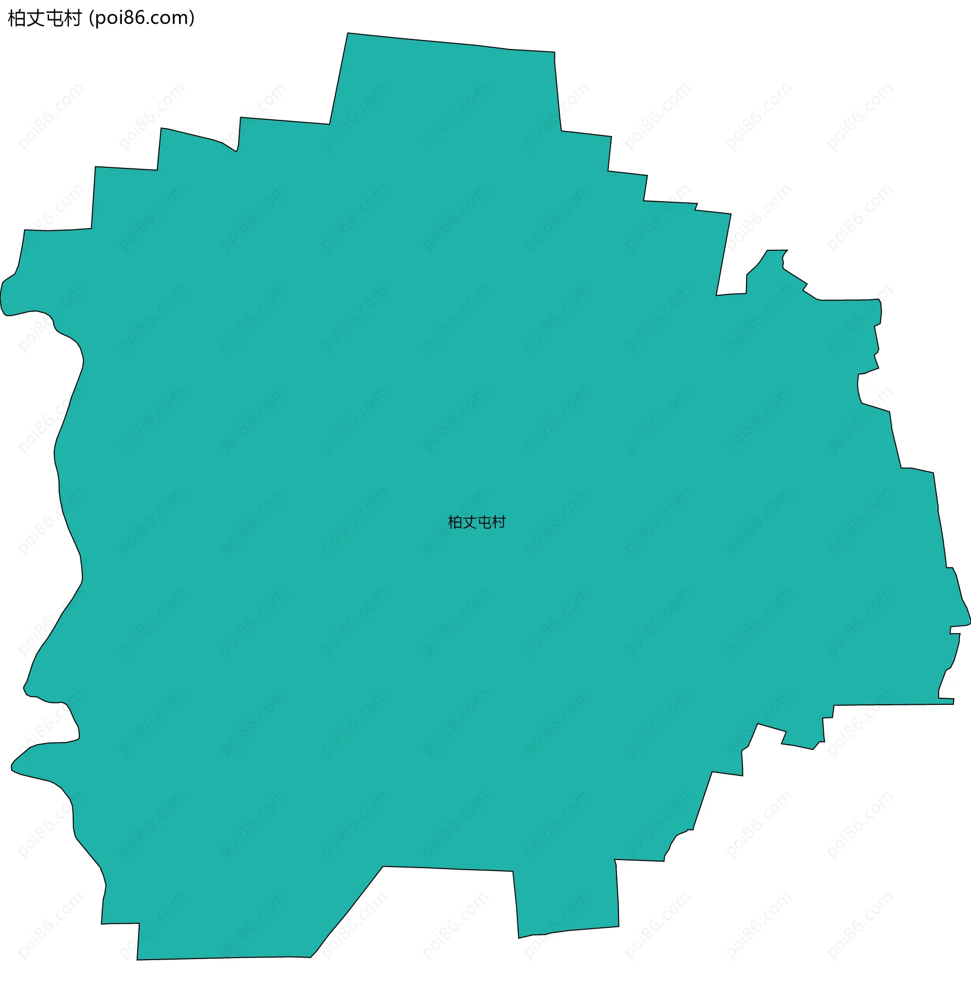 柏丈屯村边界地图
