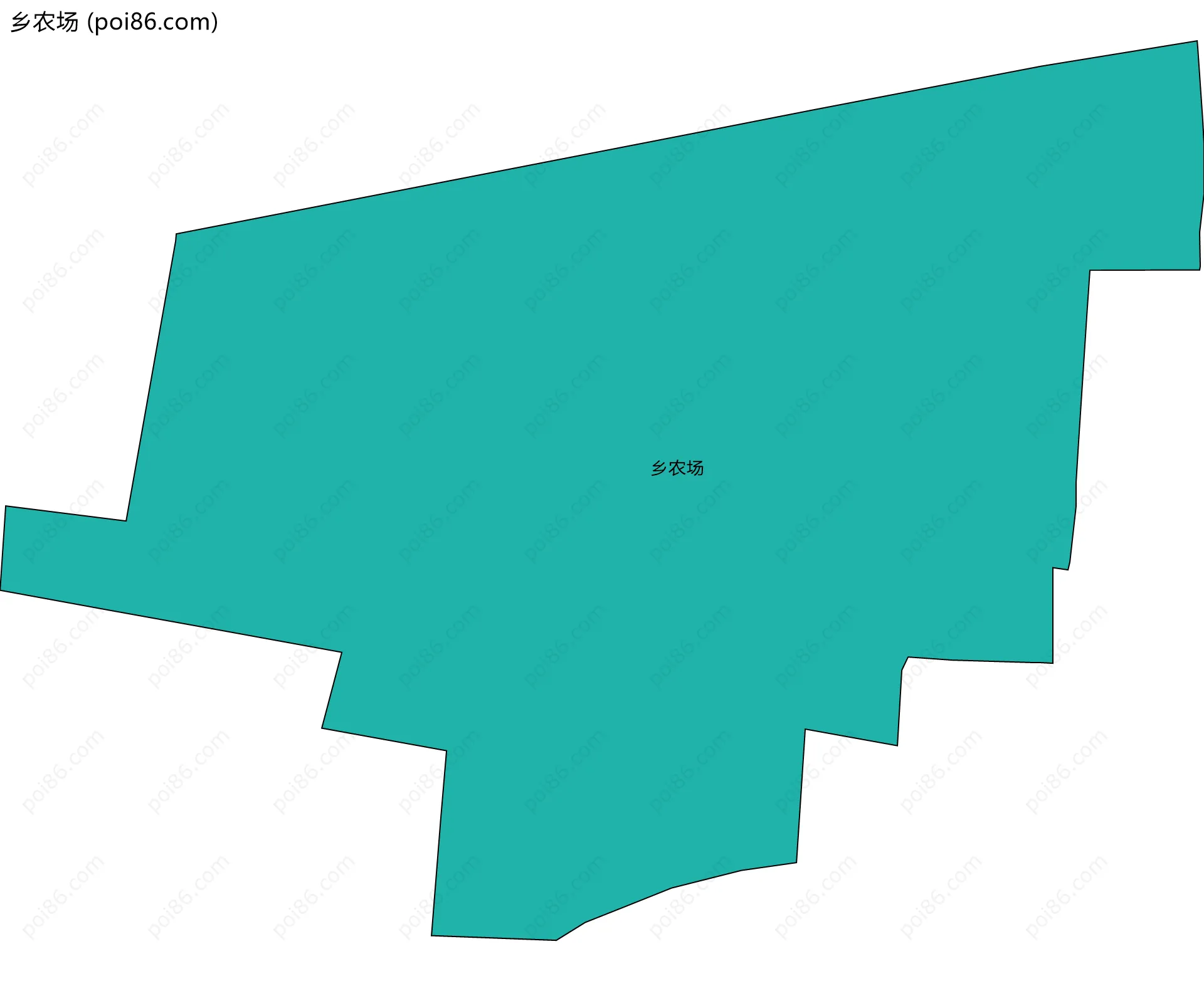 乡农场边界地图