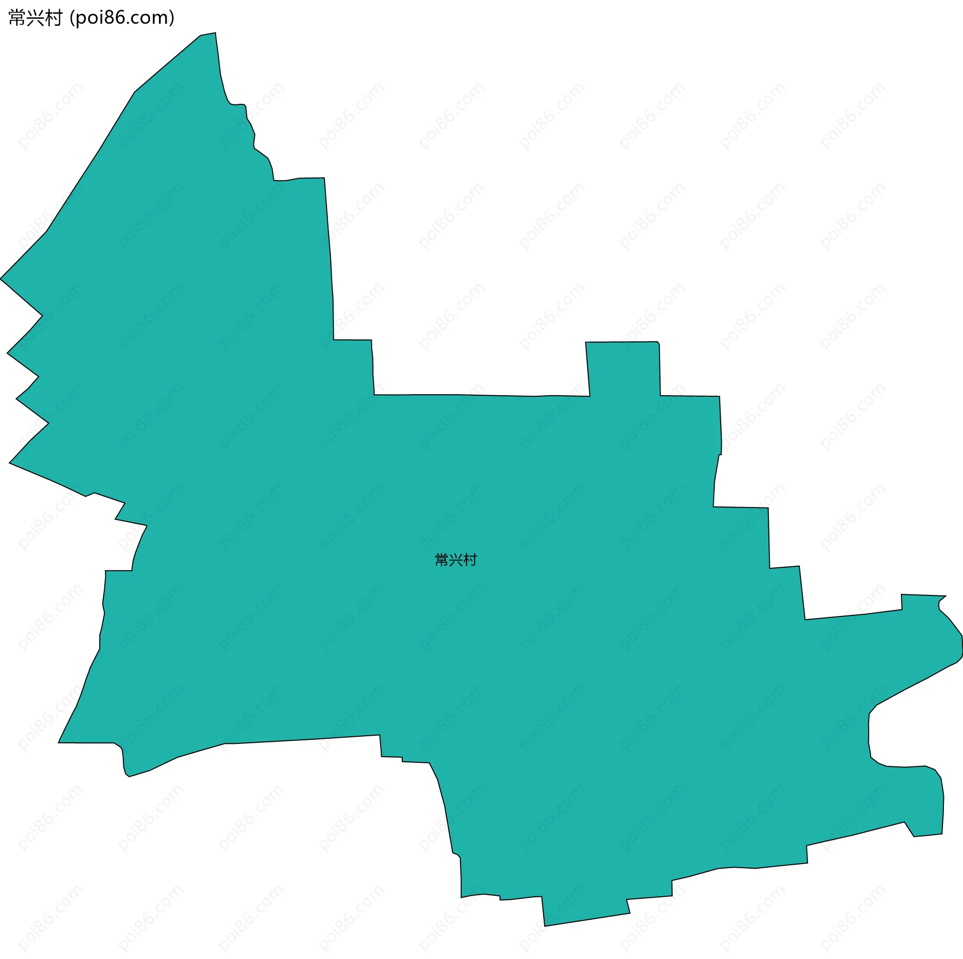 常兴村边界地图