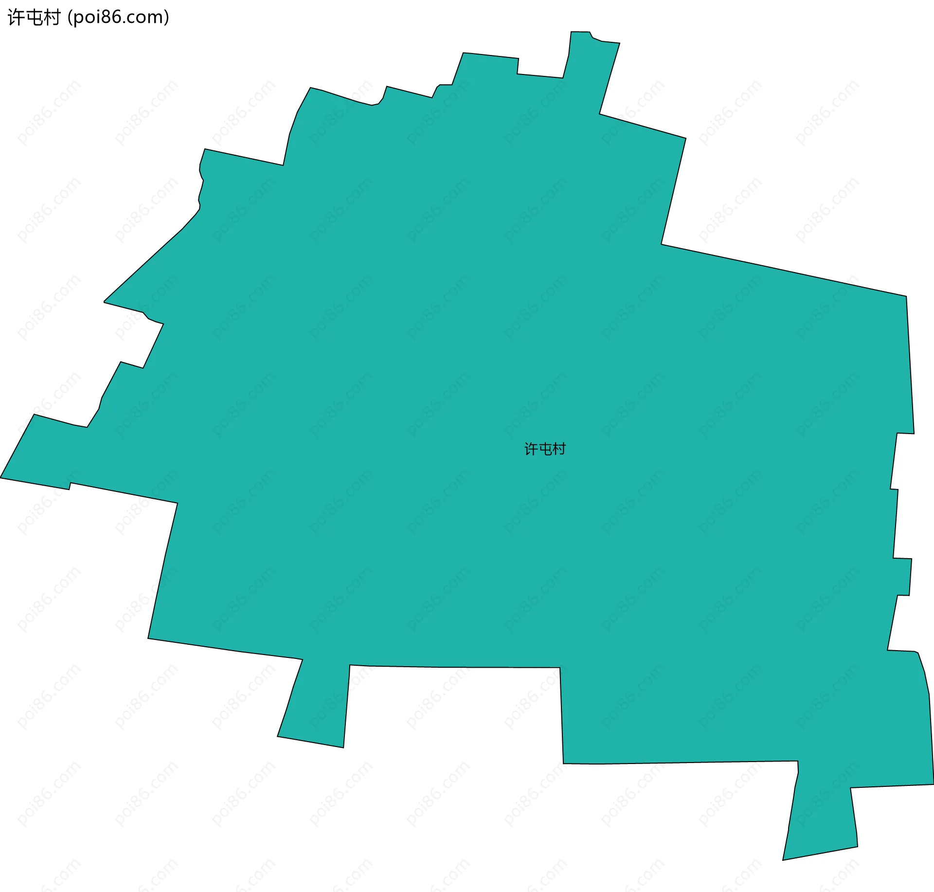 许屯村边界地图