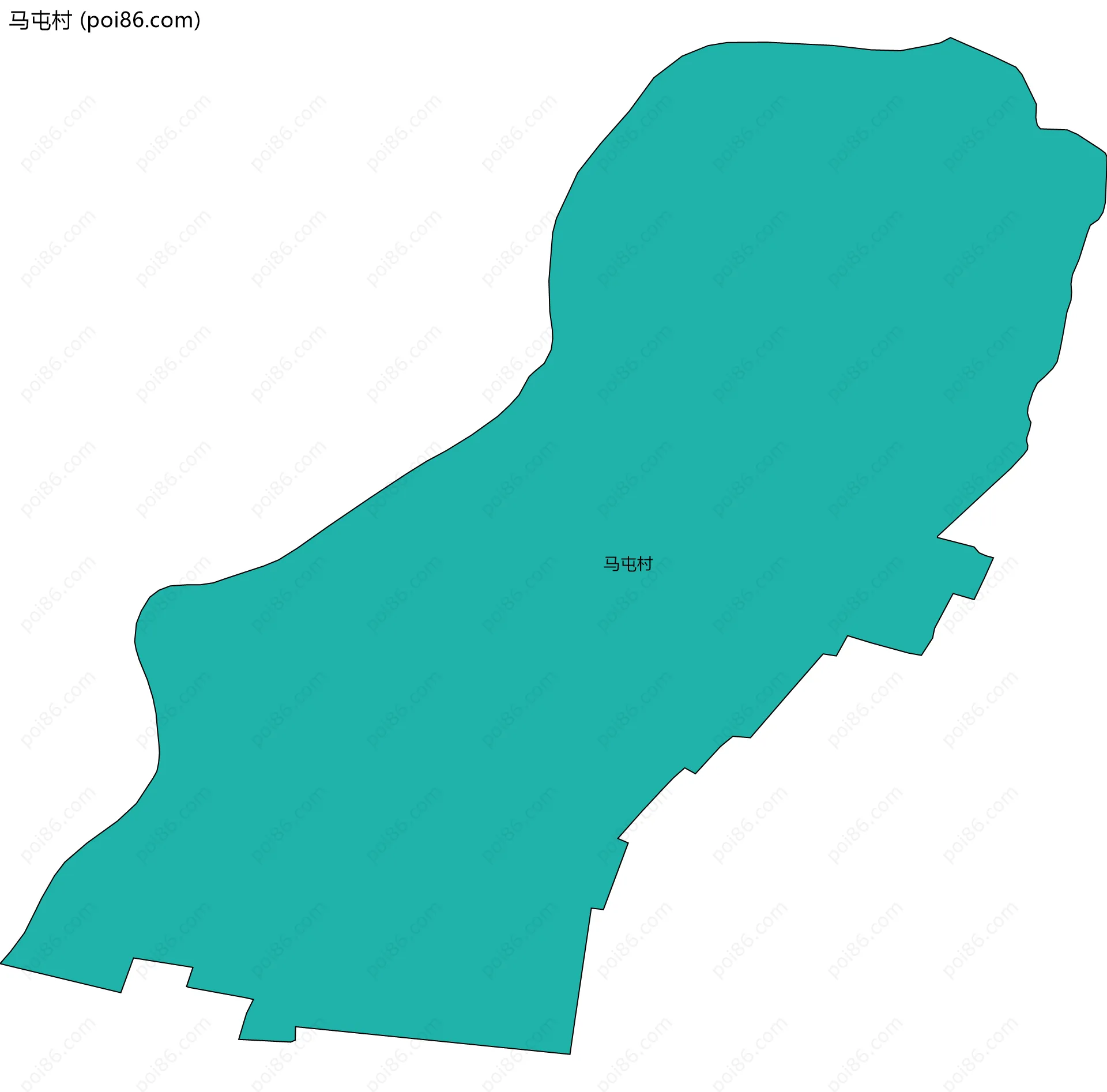马屯村边界地图