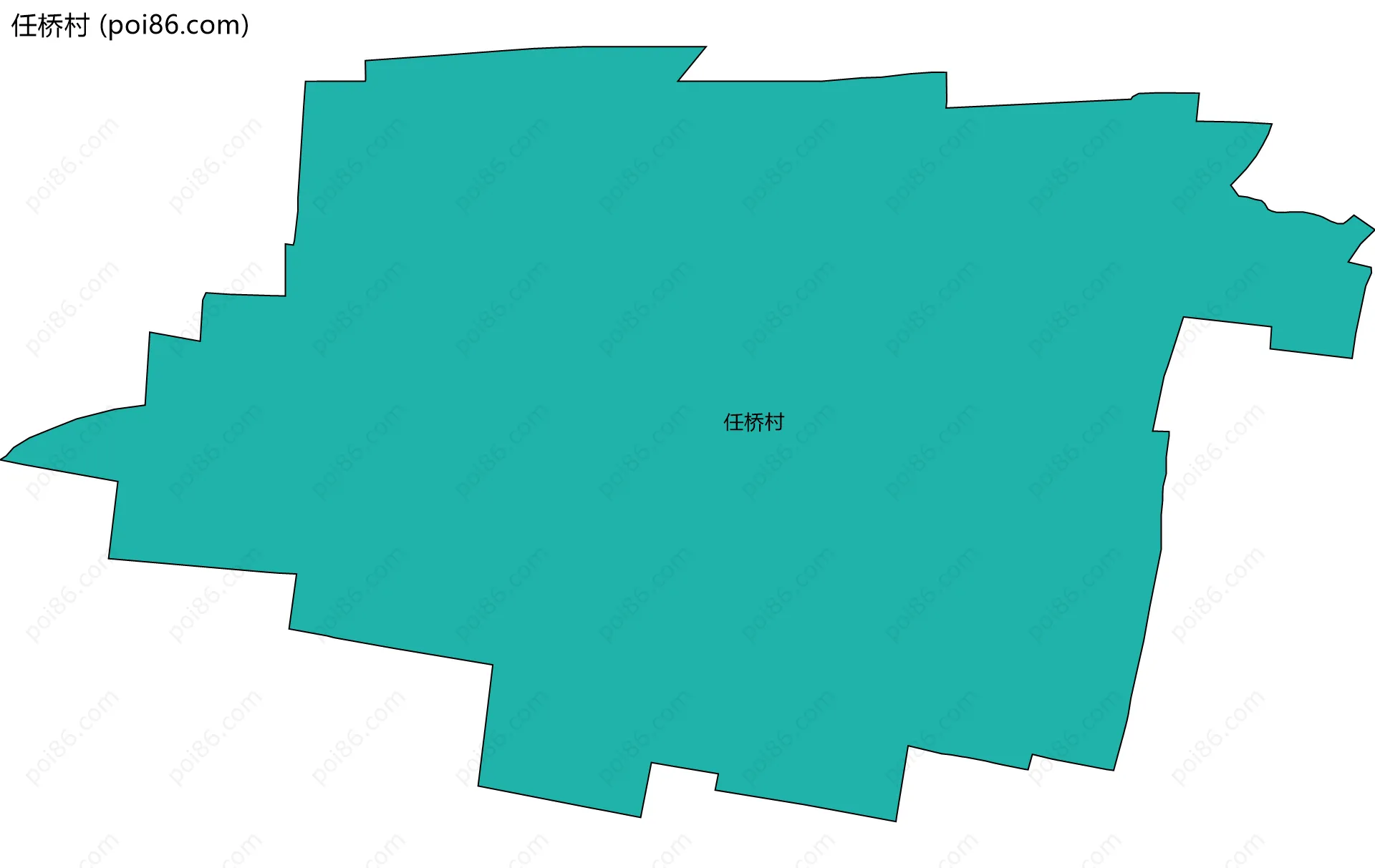 任桥村边界地图