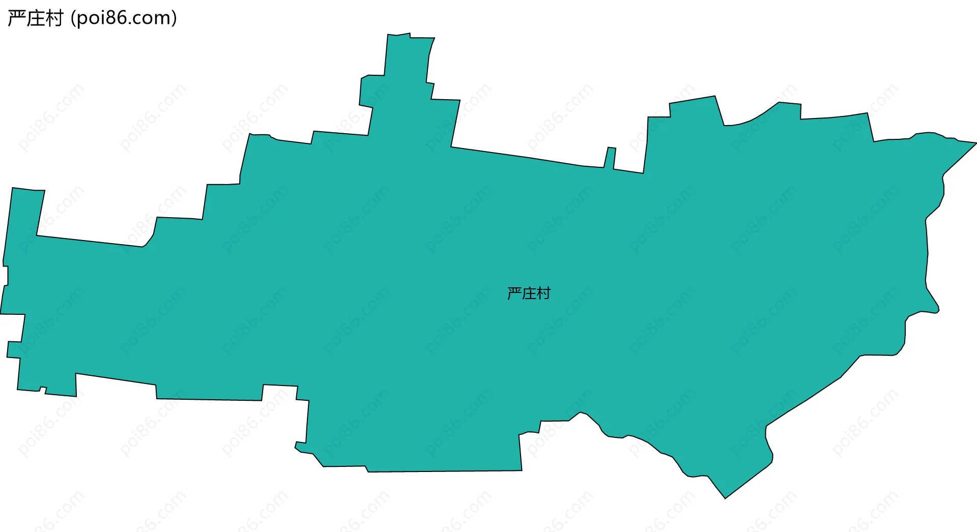 严庄村边界地图