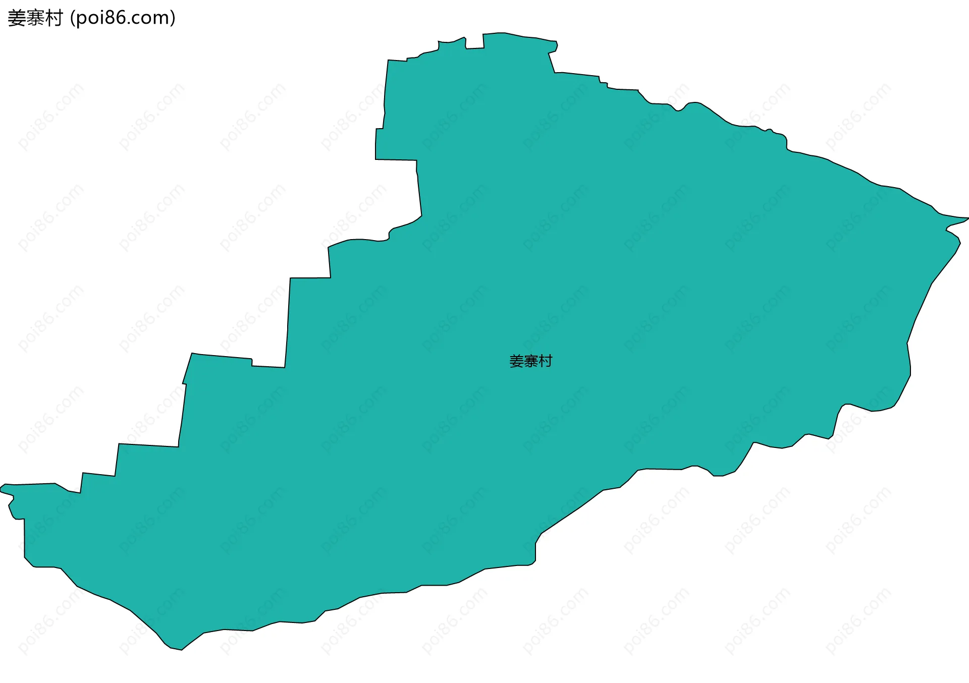 姜寨村边界地图