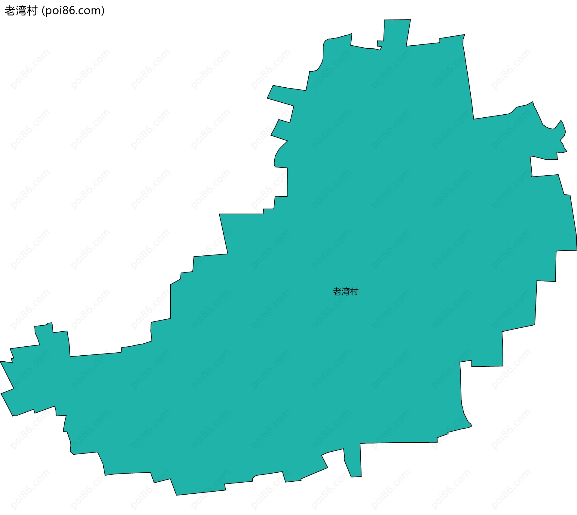 老湾村边界地图