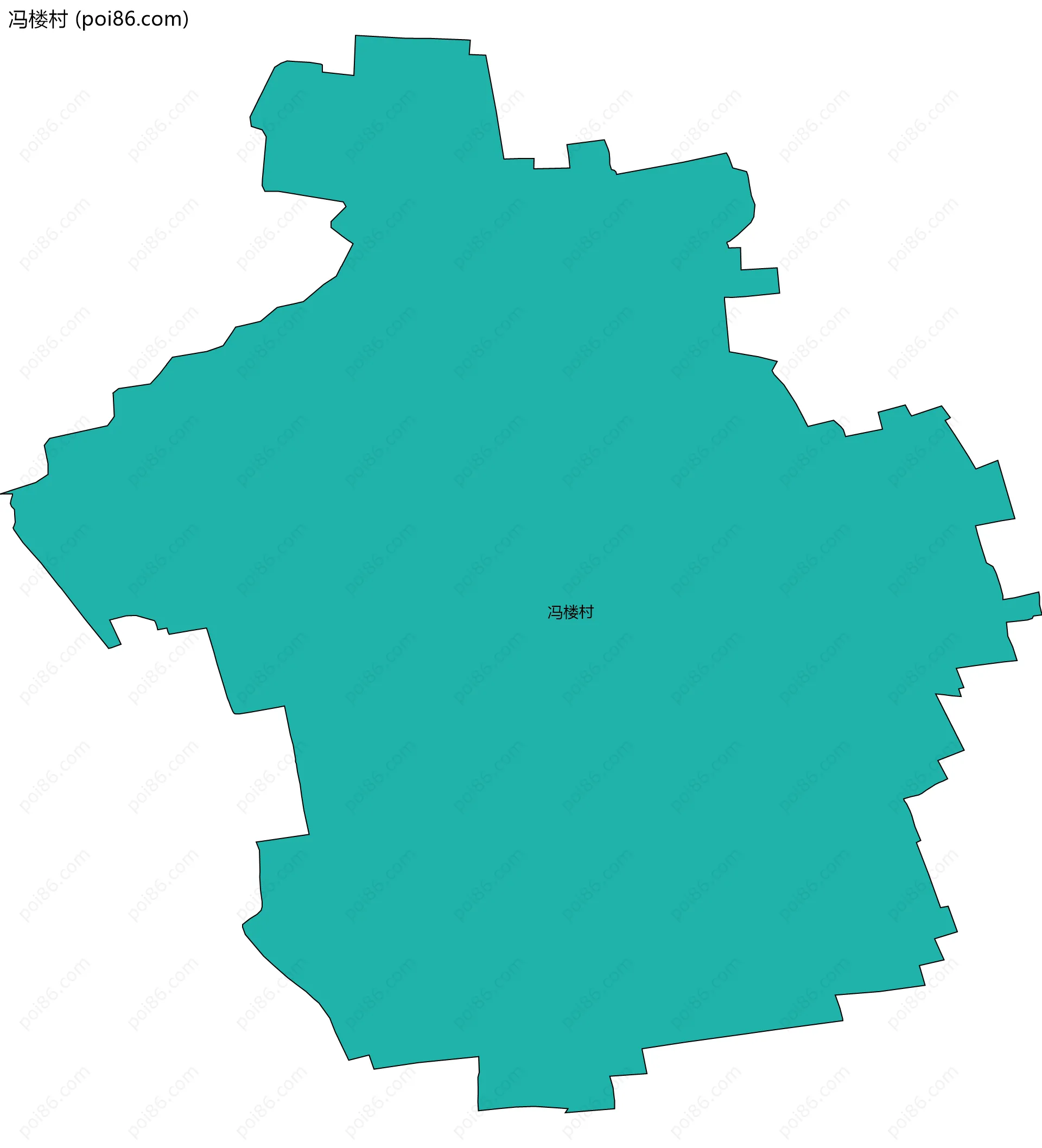 冯楼村边界地图