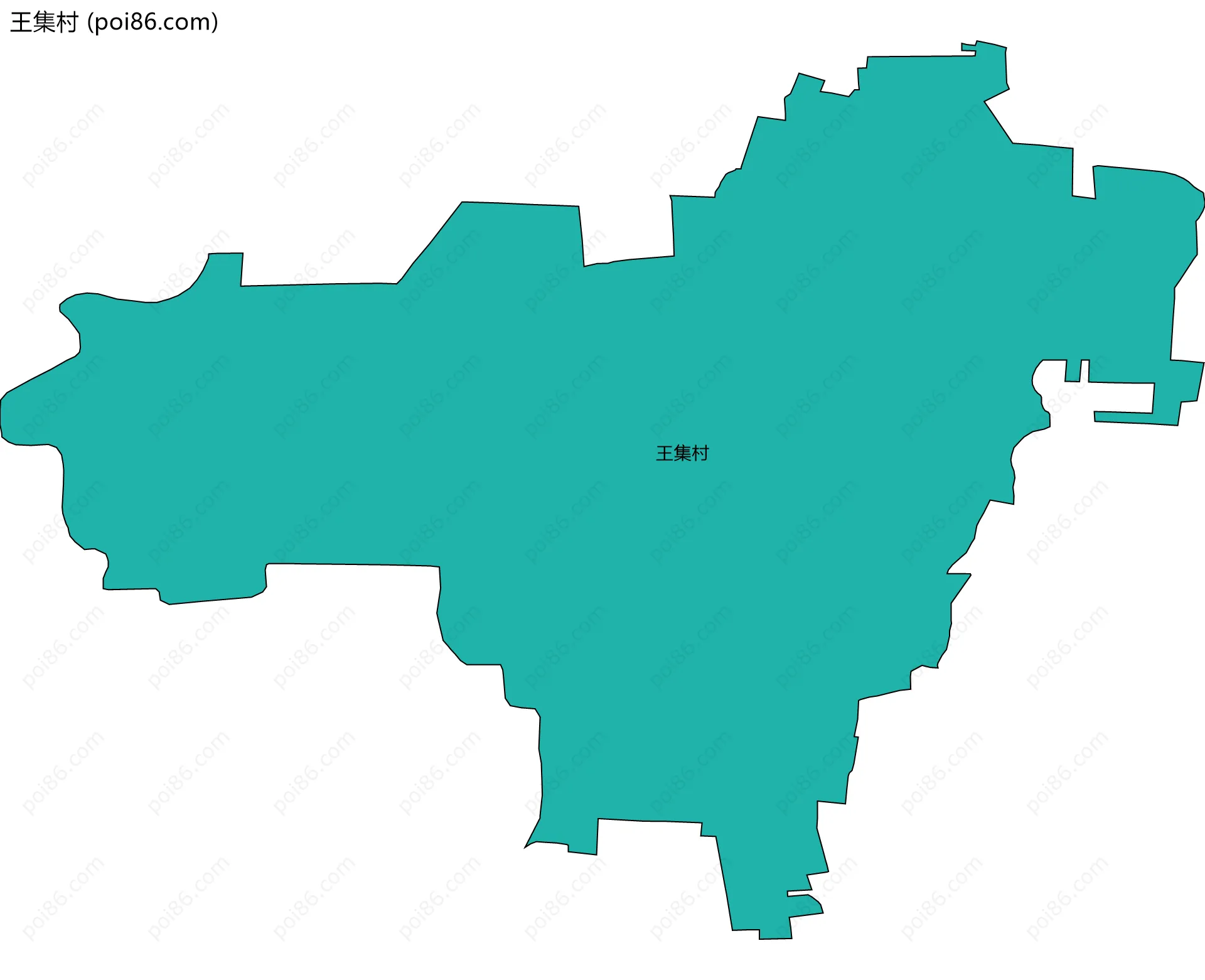 王集村边界地图