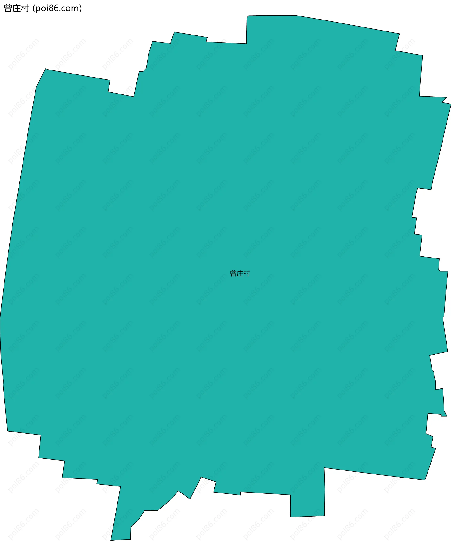 曾庄村边界地图