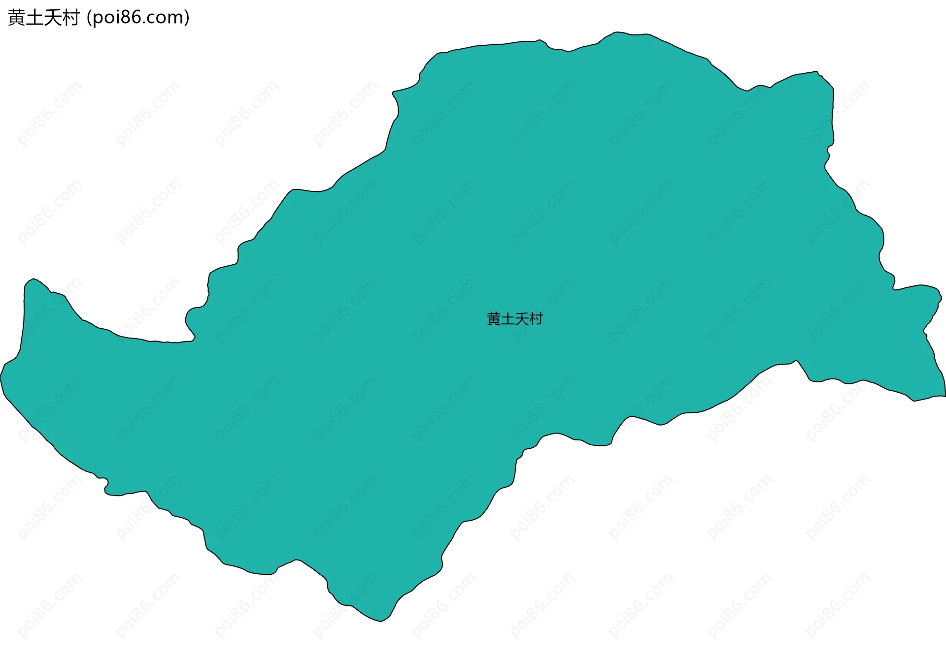 黄土夭村边界地图