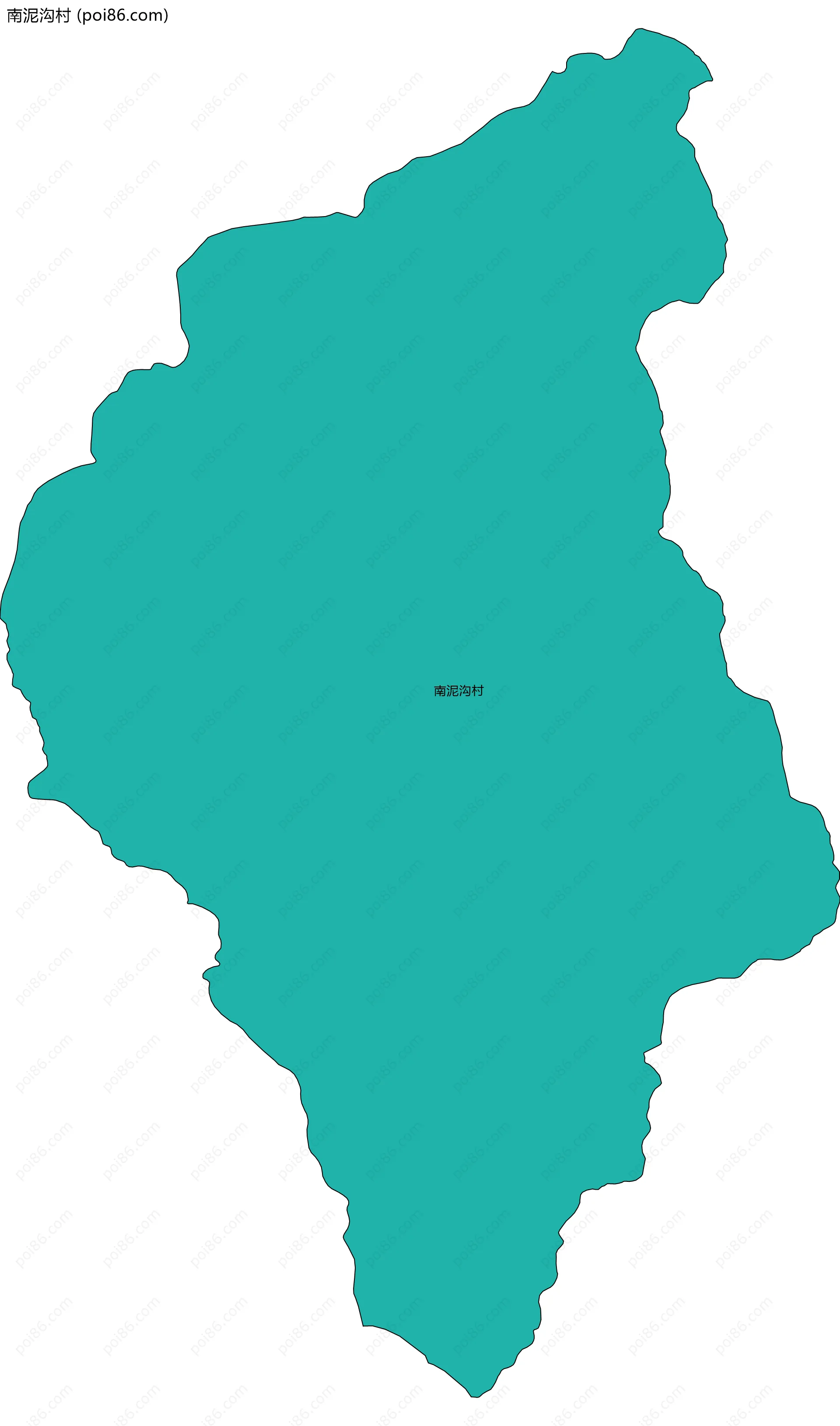 南泥沟村边界地图