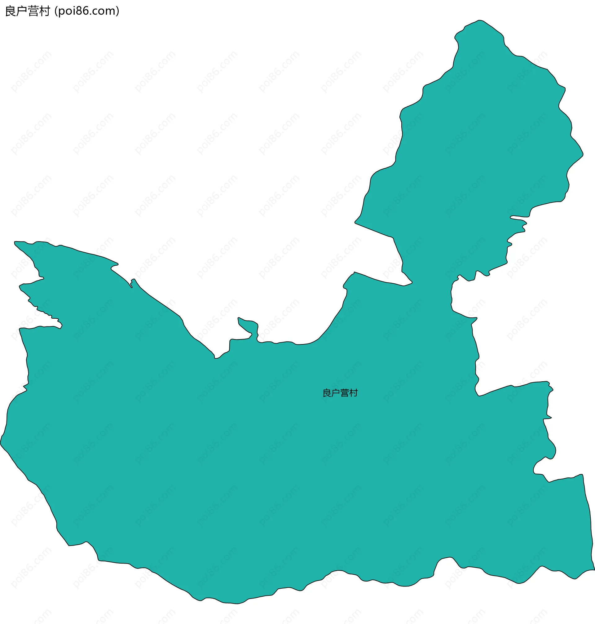 良户营村边界地图