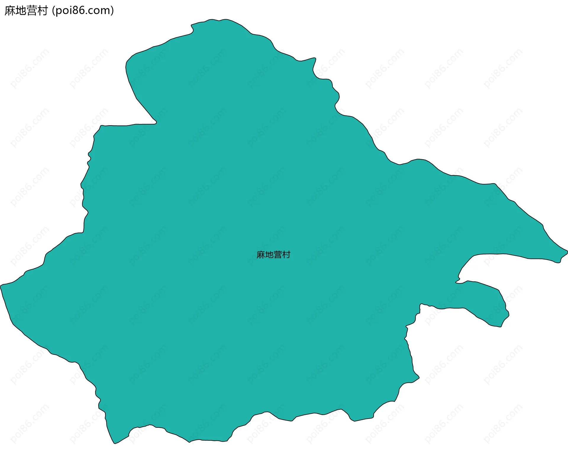 麻地营村边界地图