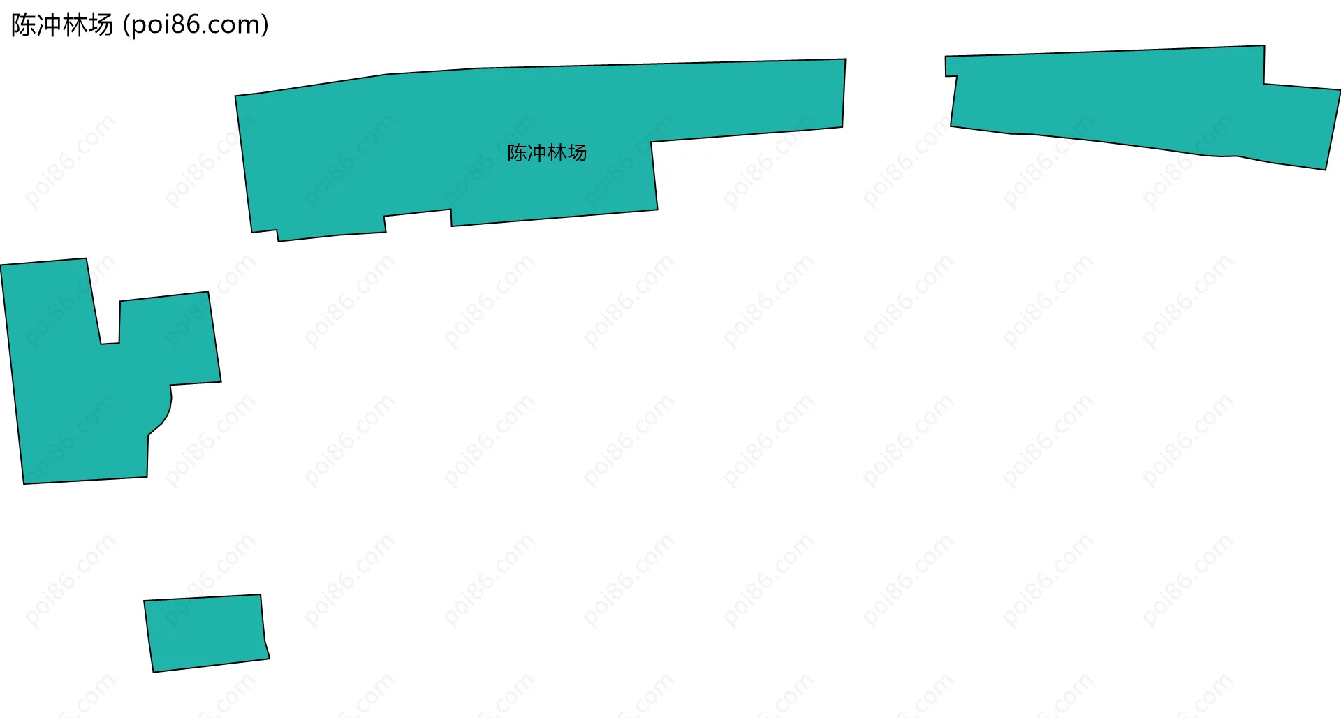 陈冲林场边界地图