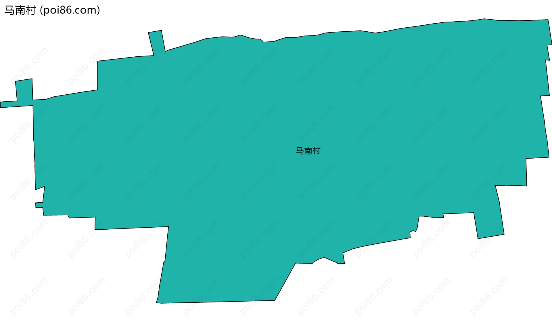 马南村边界地图