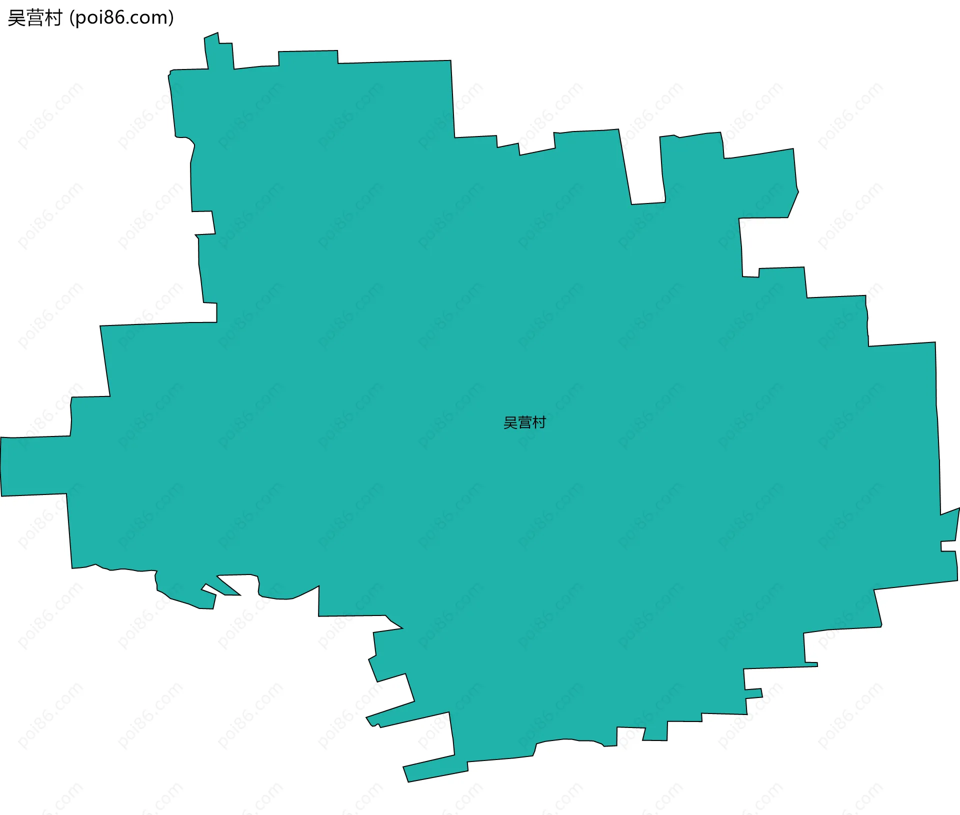 吴营村边界地图