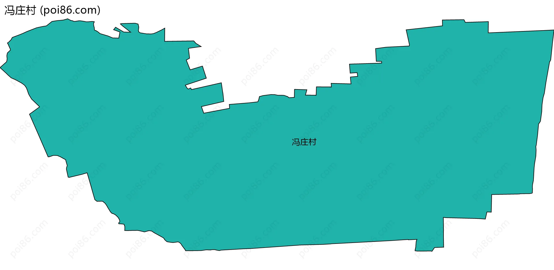 冯庄村边界地图