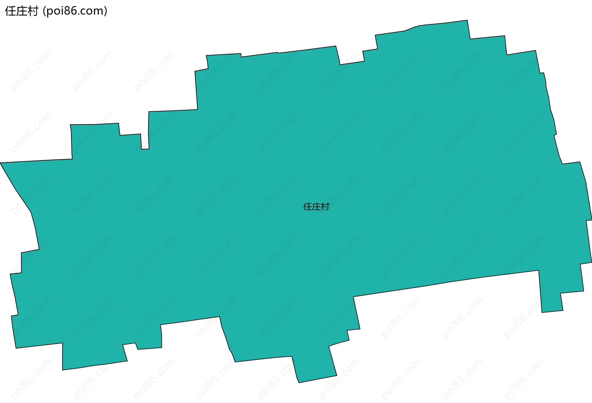 任庄村边界地图
