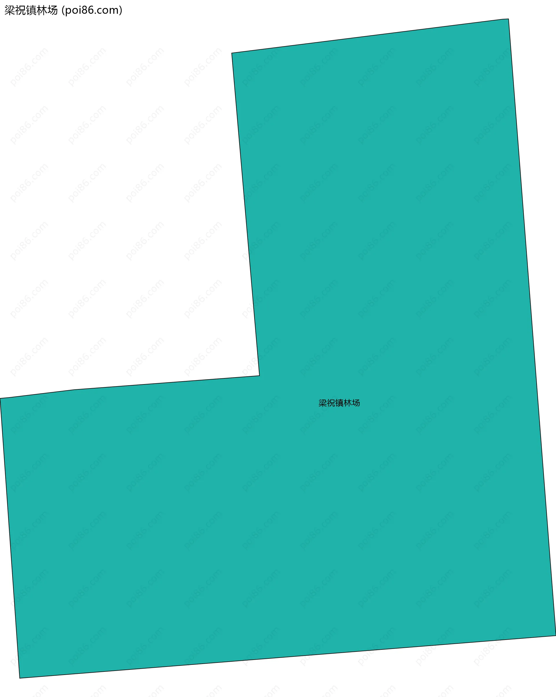 梁祝镇林场边界地图